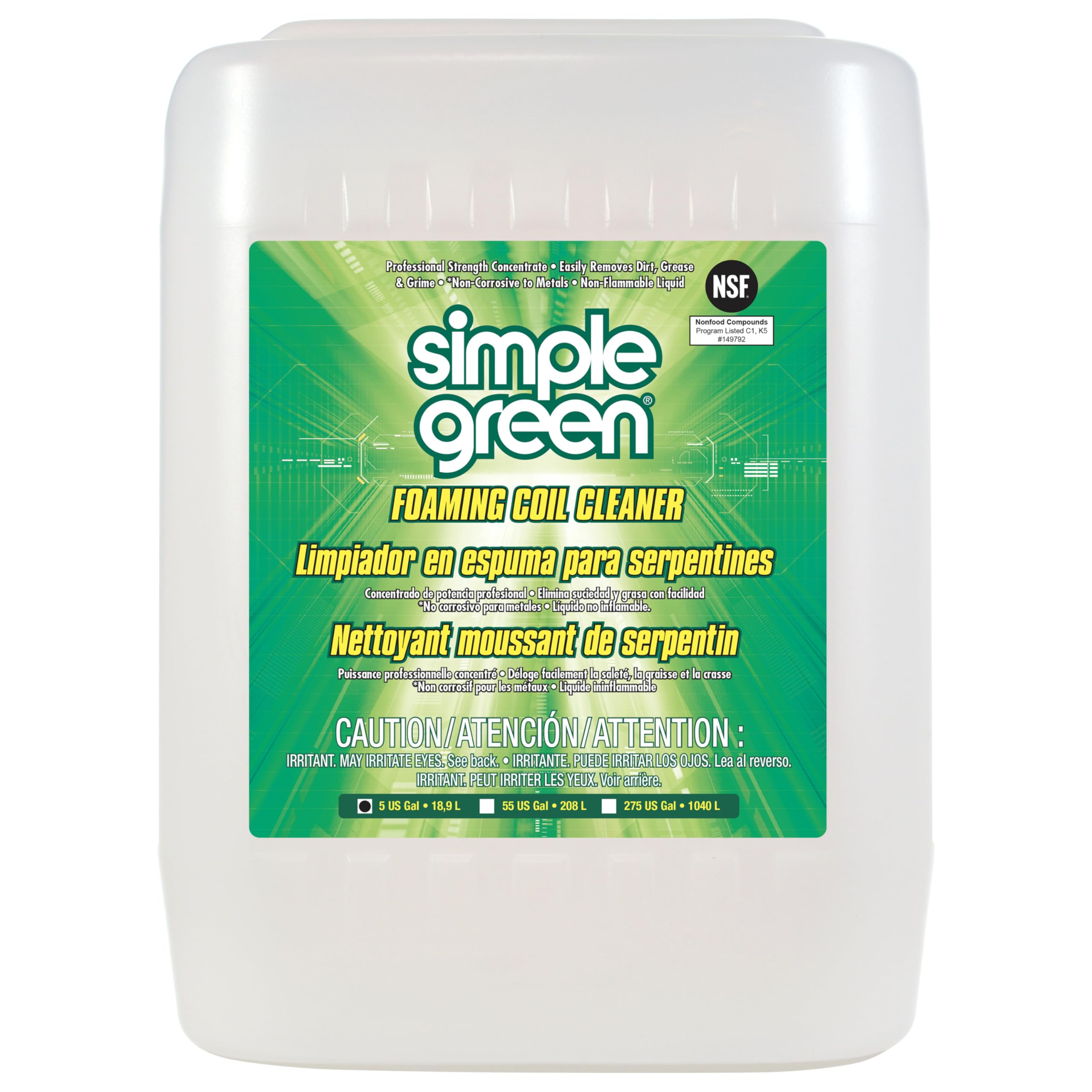 Simple Green Foaming Coil Cleaner 5 Gallon
