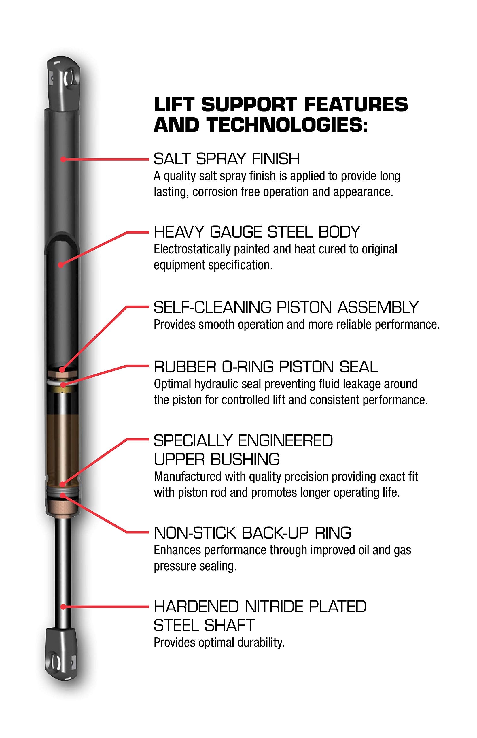 Ams Automotive 4903 Hood Lift Support