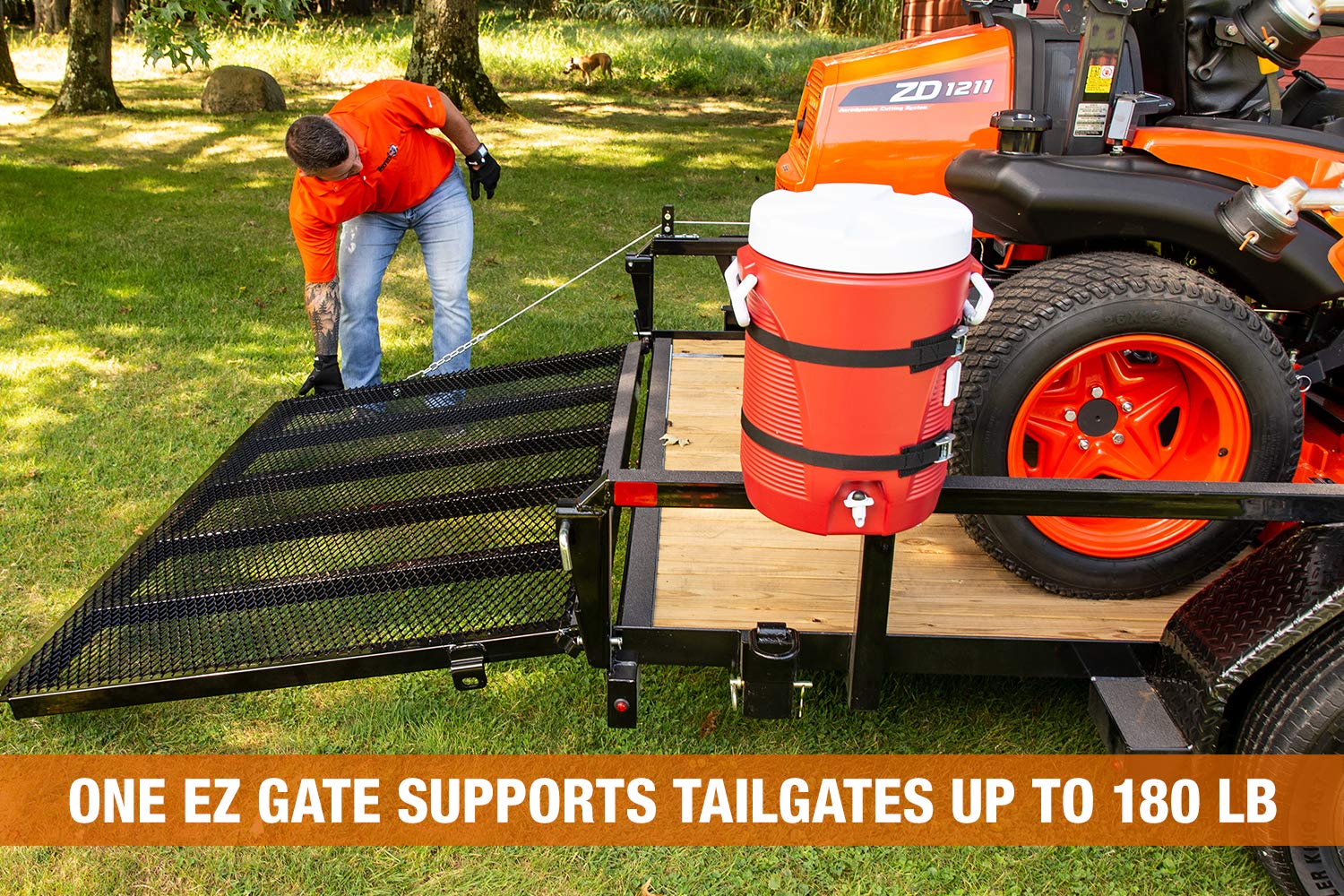 Buyers Products 5201000 Ez Gate Tailgate Assist, Reduce Physical Strain With Trailer Tailgates, Mounting Hardware Included, Handles Gates Up To 180Lbs, Works On Most Standard Open Trailers