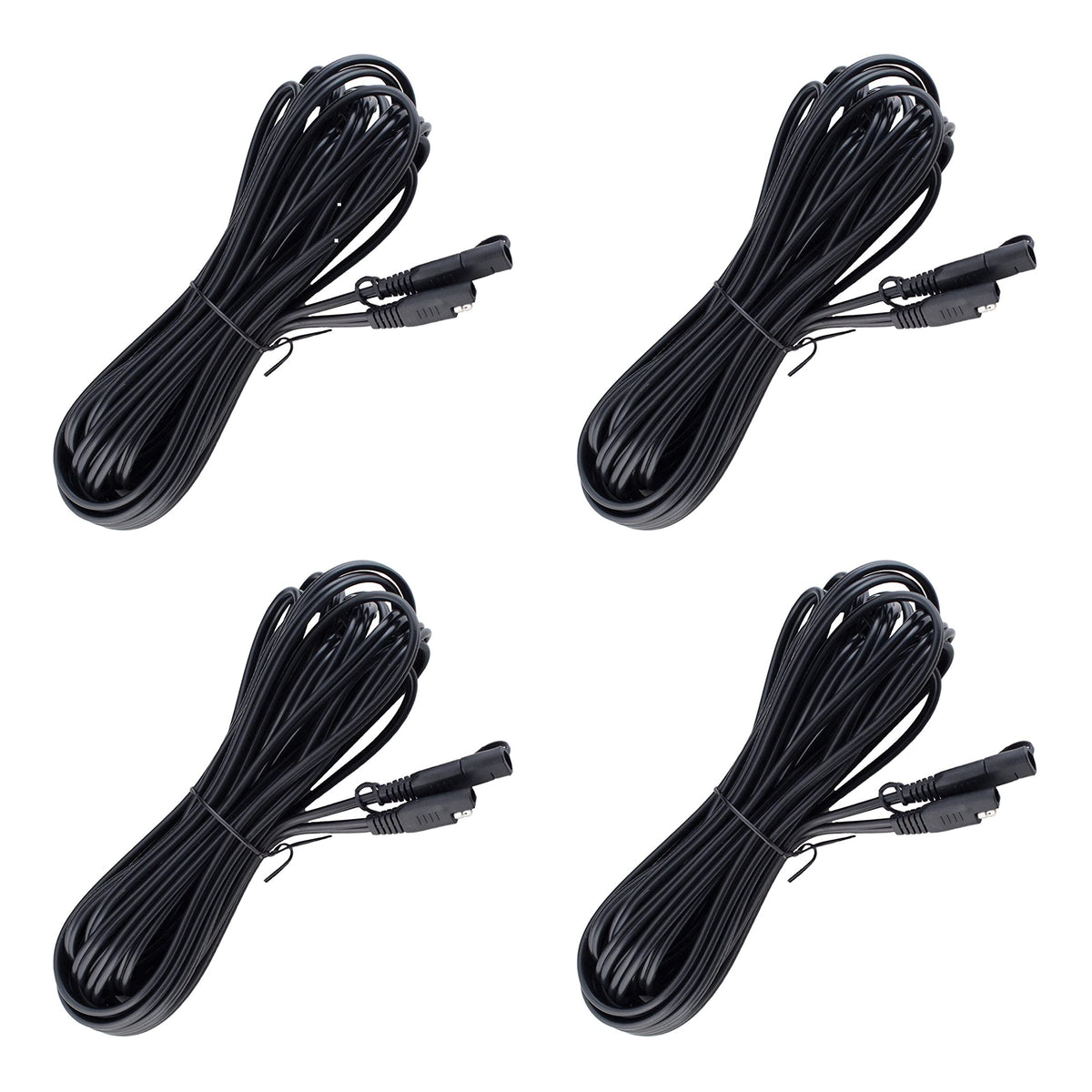Battery Tender 12 Foot Extension SAE Cable 4 Pack - Designed for Use with Battery Tender Chargers - Quick Connect Plugs for Easy