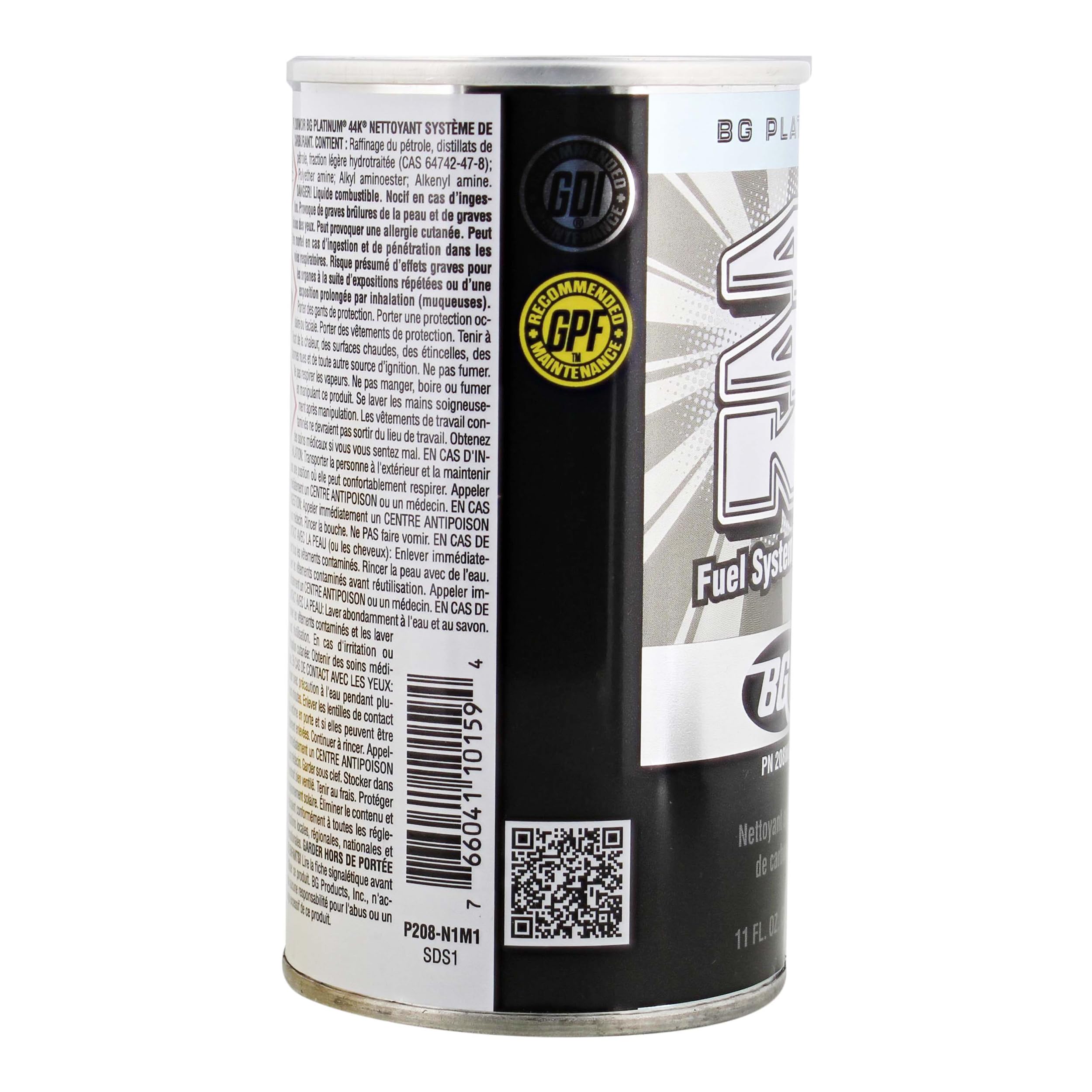 Bg 44K Fuel System Cleaner Power Enhancer 4 Pack 11Oz Bottle