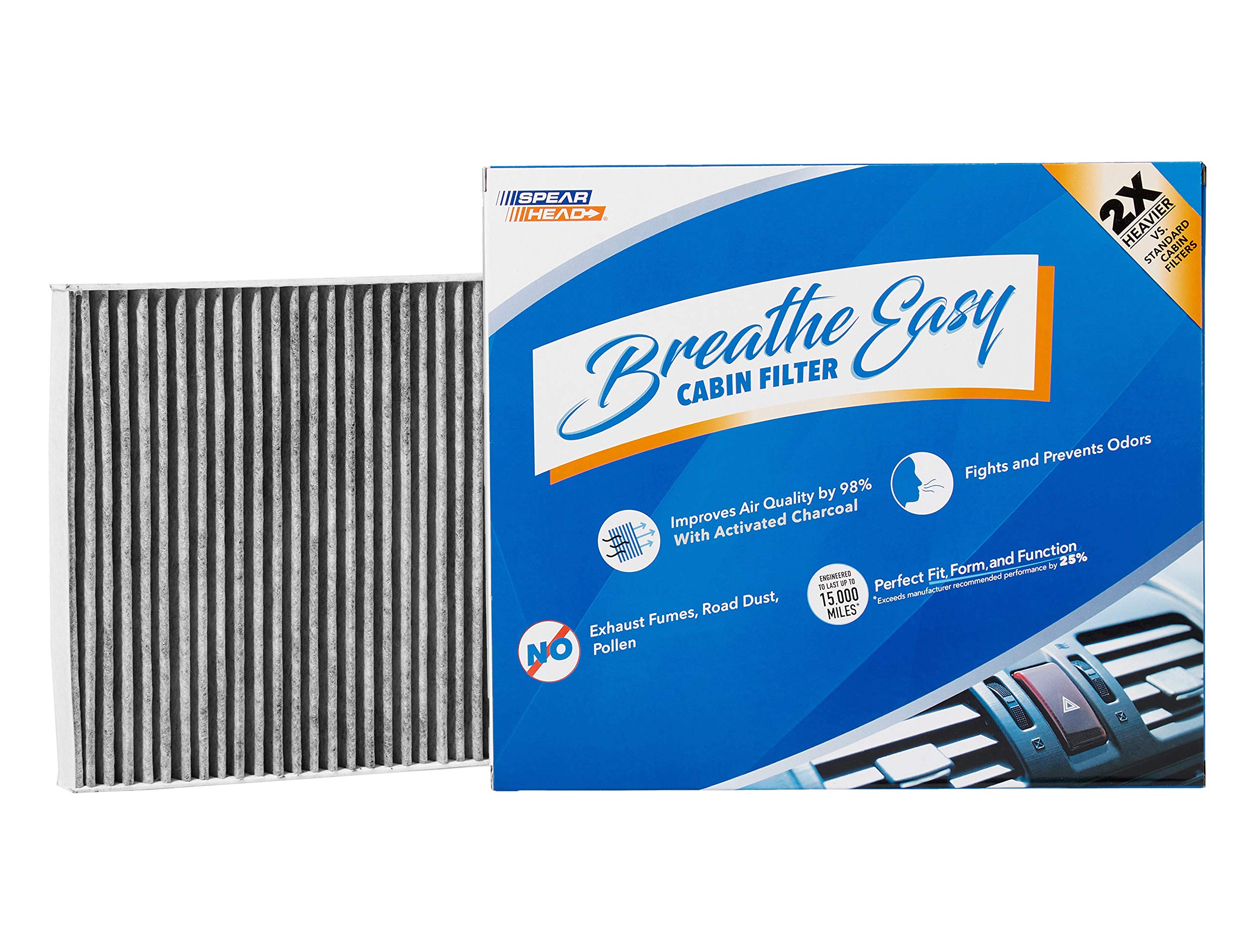 Spearhead Odor Defense Breathe Easy Cabin Filter | Fits 08-17 Enclave, 09-17 Traverse, 07-16 Acadia, 2017 Acadia Limited, 07-10
