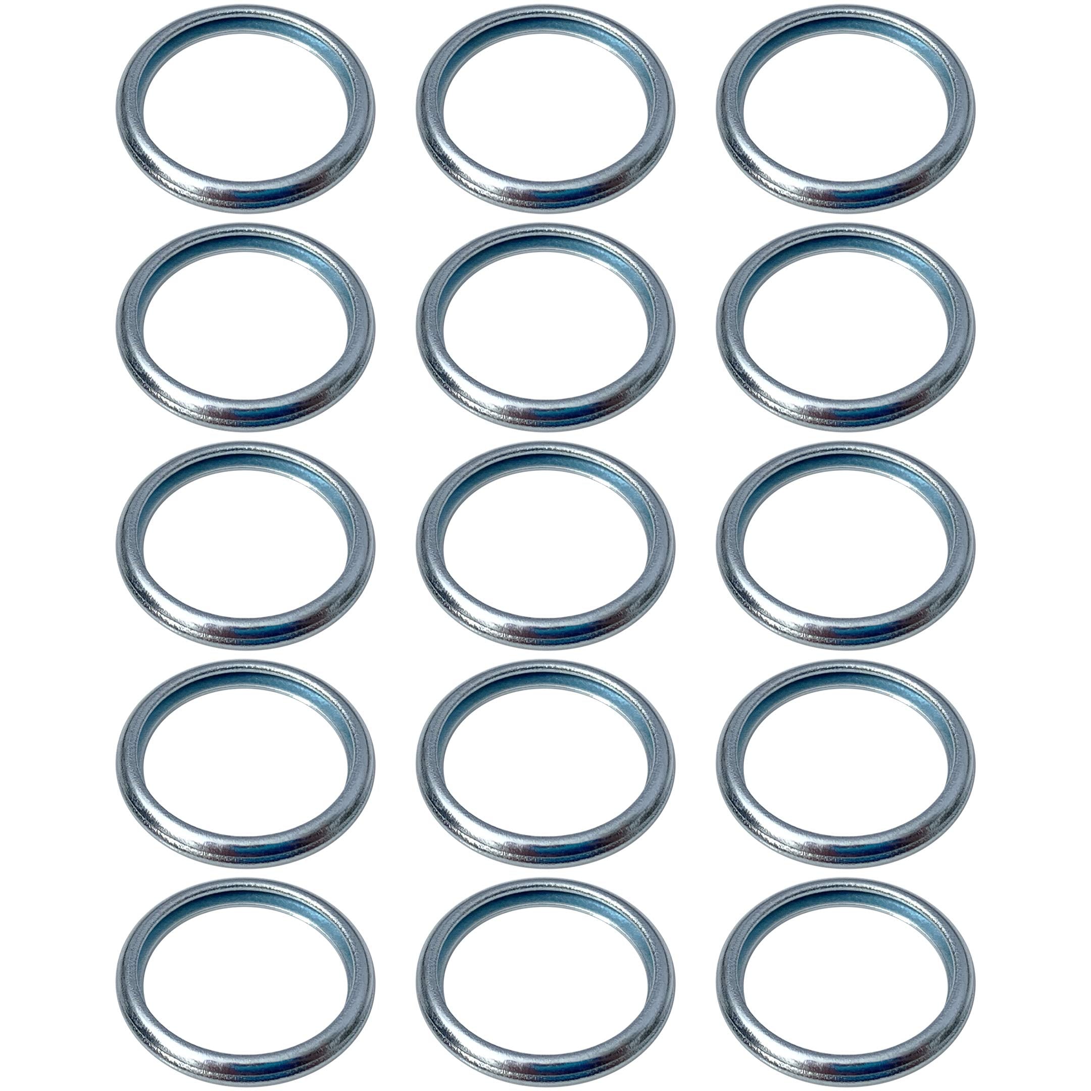 Prime Ave Aluminium Oil Drain Plug Gaskets - 16Mm Crush Washer For Leak Proof Sealing - Durable & Reliable Oil Plug Washer - Com