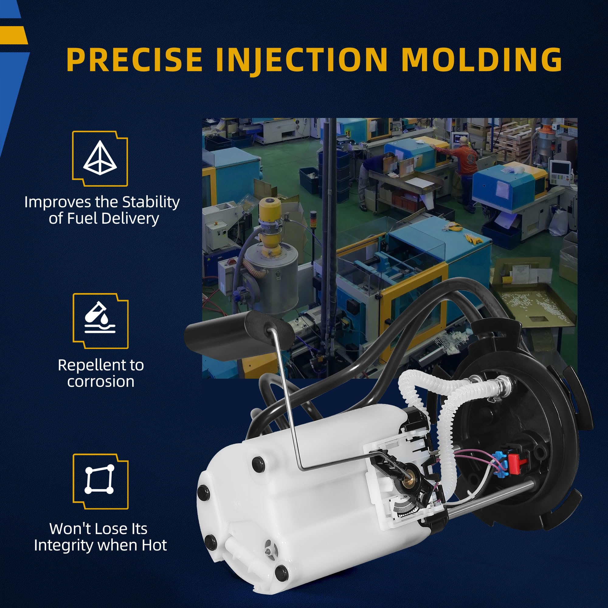 Dwvo Fuel Pump Compatible With Chevrolet Cobalt 06-08 & Pontiac G5 2007-2008, Pursuit 06 & Saturn Ion 2006-2007 2.0L 2.2L 2.4L