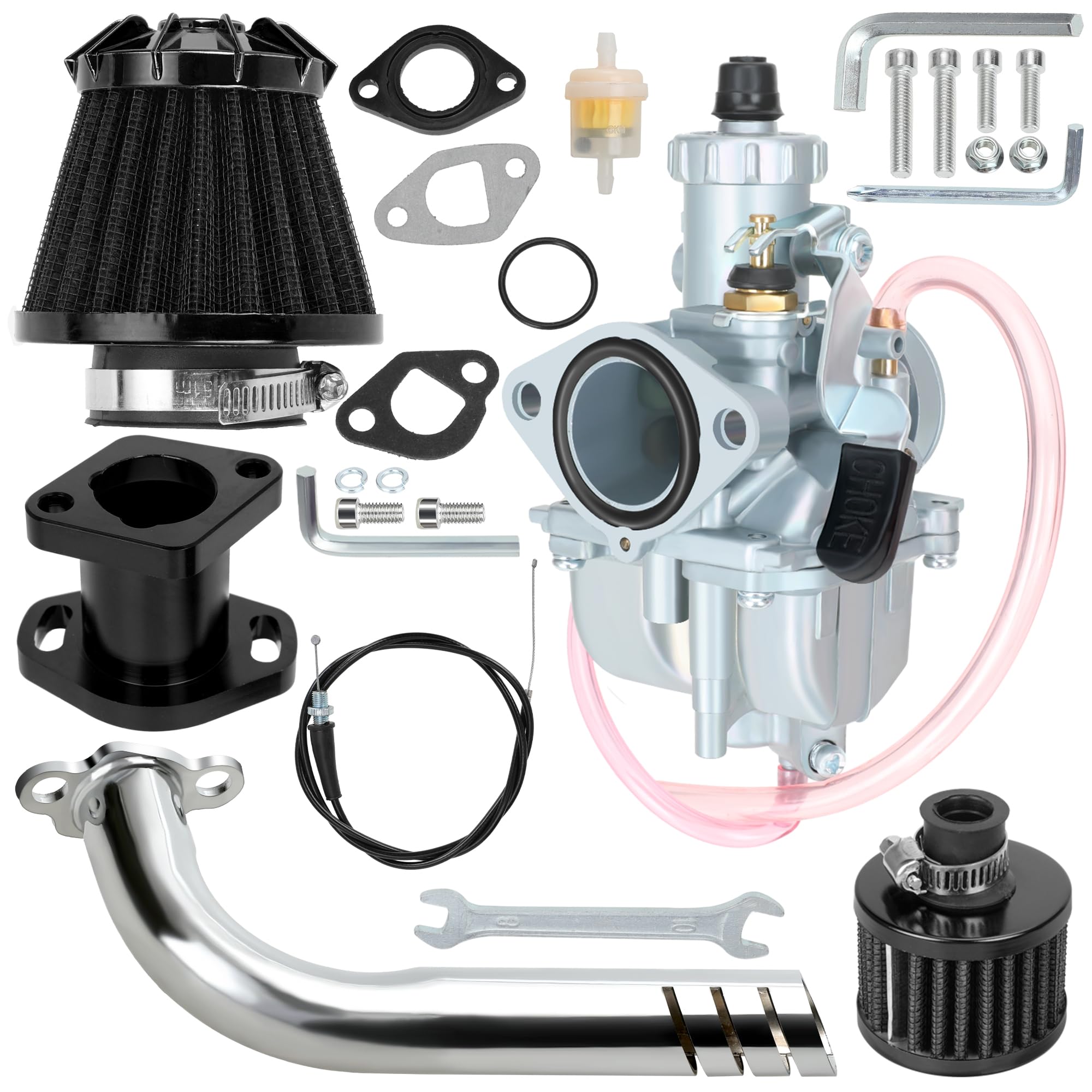 YOXUFA VM22 26mm Carburetor Stage 1 Kit Replacement for Predator 212cc 224cc 196cc 200cc 6.5HP Engine Coleman CT200U BT200X Baja