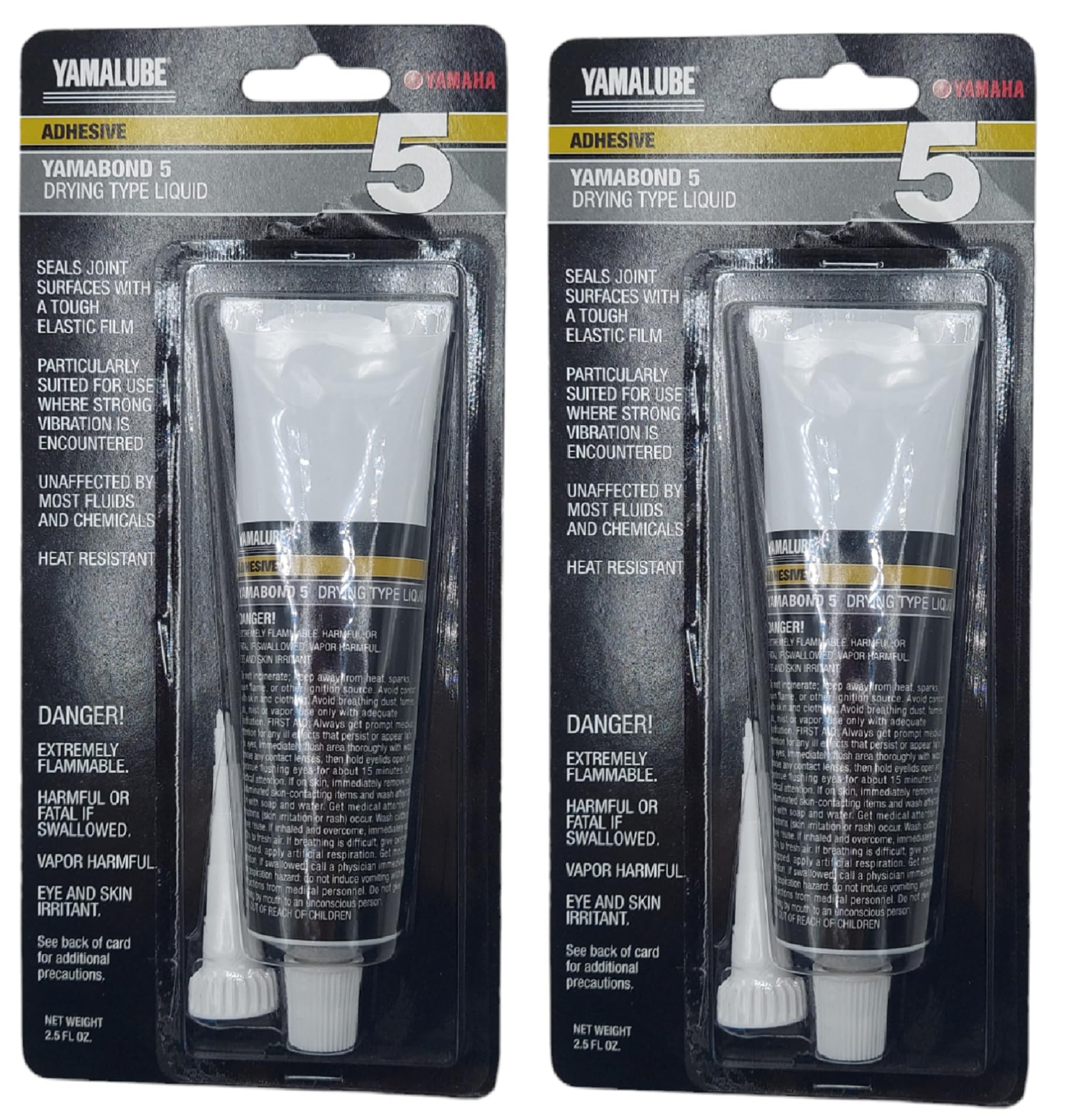 Yamaha Original Oem Yamalube Yamabond 5 Drying Type Liquid Gasket Yamaha Part# Acc-Yamab-On-D5 - (2) 2.5 Oz Tubes