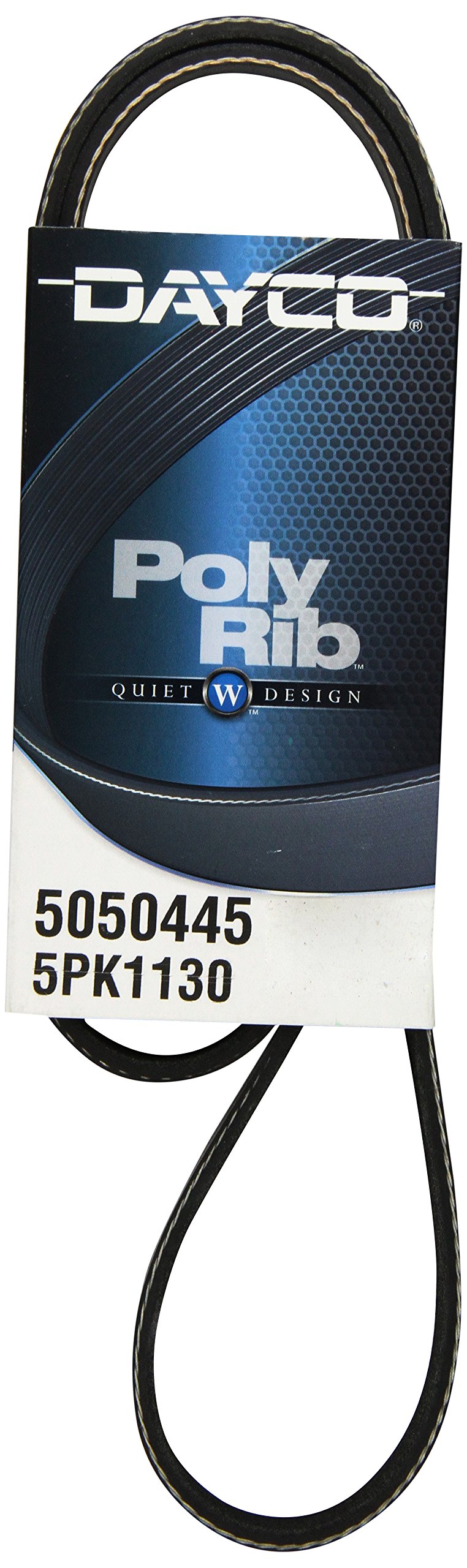 Dayco 5050445 Serpentine Belt , Black