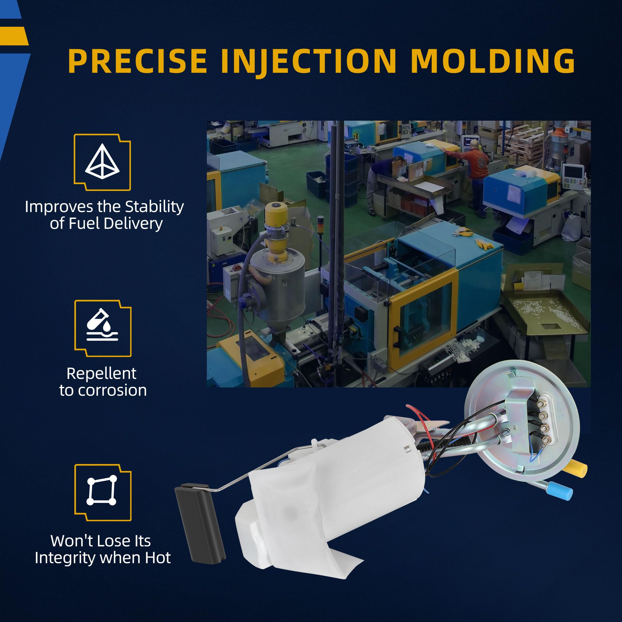 Dwvo Fuel Pump Compatible With 1990-1996 Ford F150 F250 F350 1997 F-250 Hd L6 V8