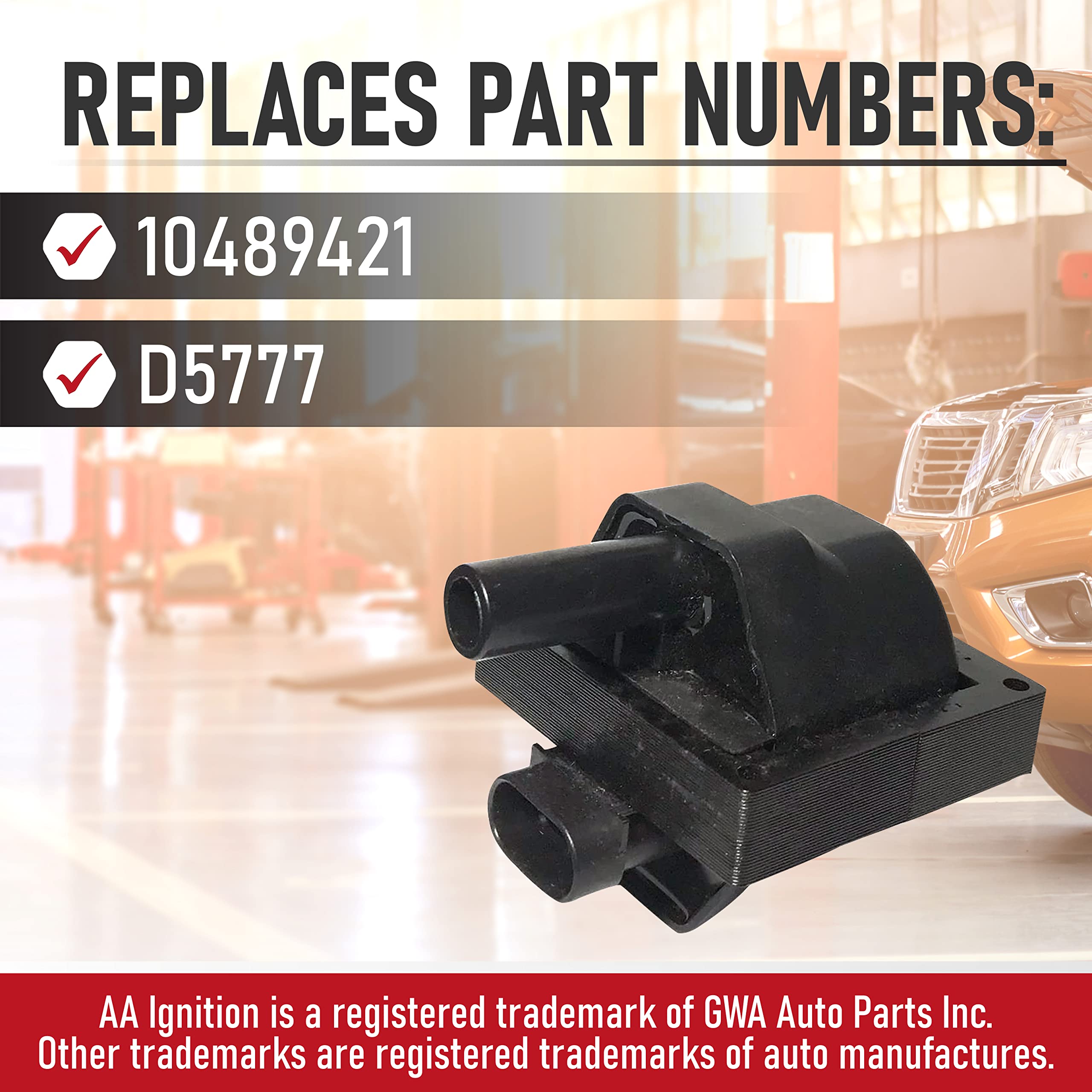 Aa Ignition - Car Ignition Coil Pack - Replaces Parts 10489421 And D577 - Compatible With Chevy, Gmc, Cadillac & Other Gm Vehicl