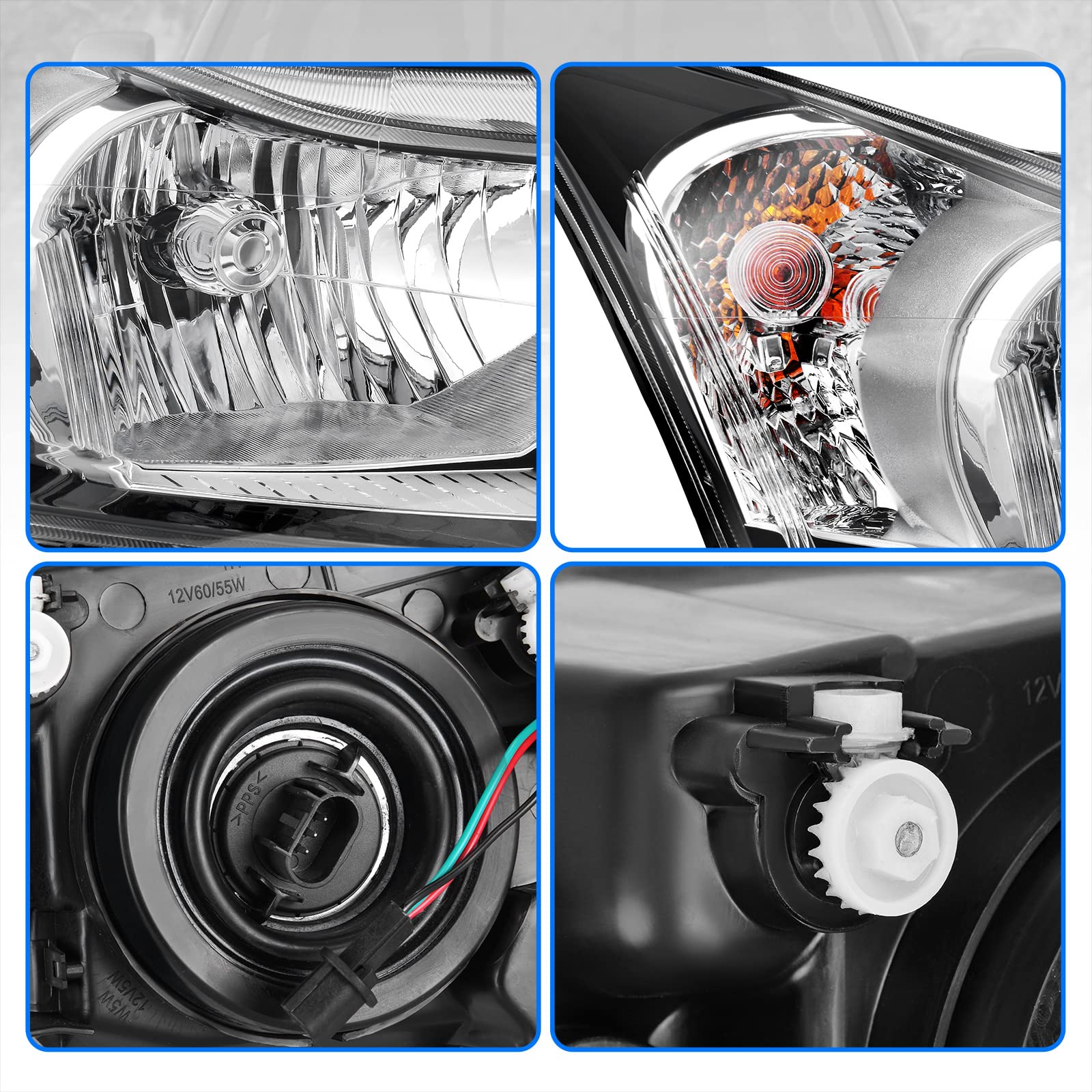 Dwvo Headlight Assembly Compatible With 2011 2012 2013 2014 2015/11 12 13 14 15 Chevy Chevrolet Cruze, 2016 Chevy Cruze Limited