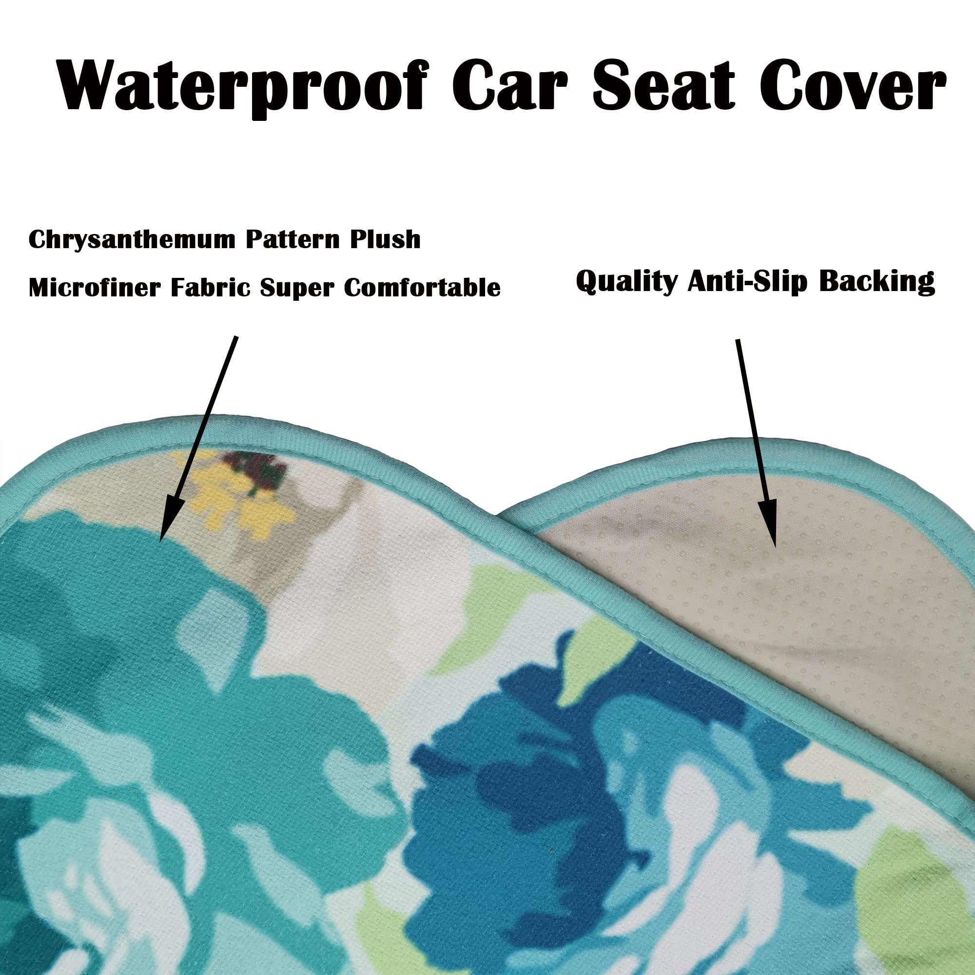 Loyagour Car Seat Cover Protector Front Seats,For Gym Workout,Running,Swimming,Beach And Hiking,Waterproof Sweat Towel Bucket Seat Covers For Trucks Suv Jeep (Chrysanthemum, 1Pcs)