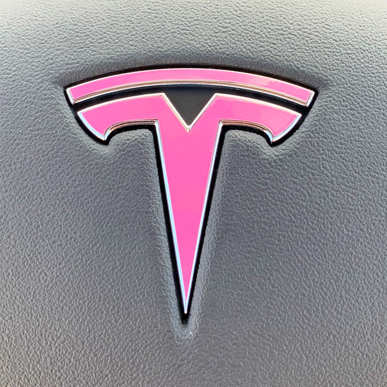 Custom Cut Graphics Logo Decal Wrap for Tesla Model X, 14-pc Set (Gloss Pink)