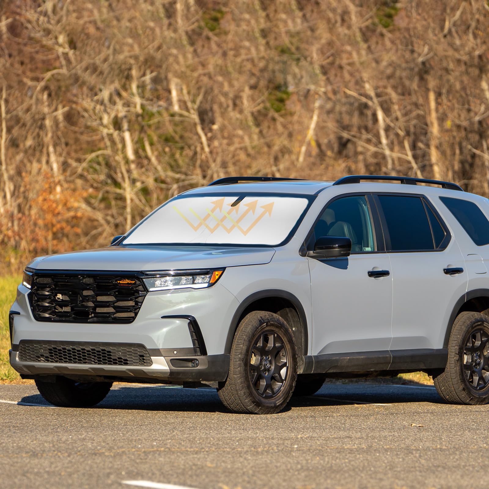 Sun Shade For Pilot Windshield Sunshades Cover For 2016-2023 2024 2025 Honda Pilot Accessories Foldable Front Window Shields 240