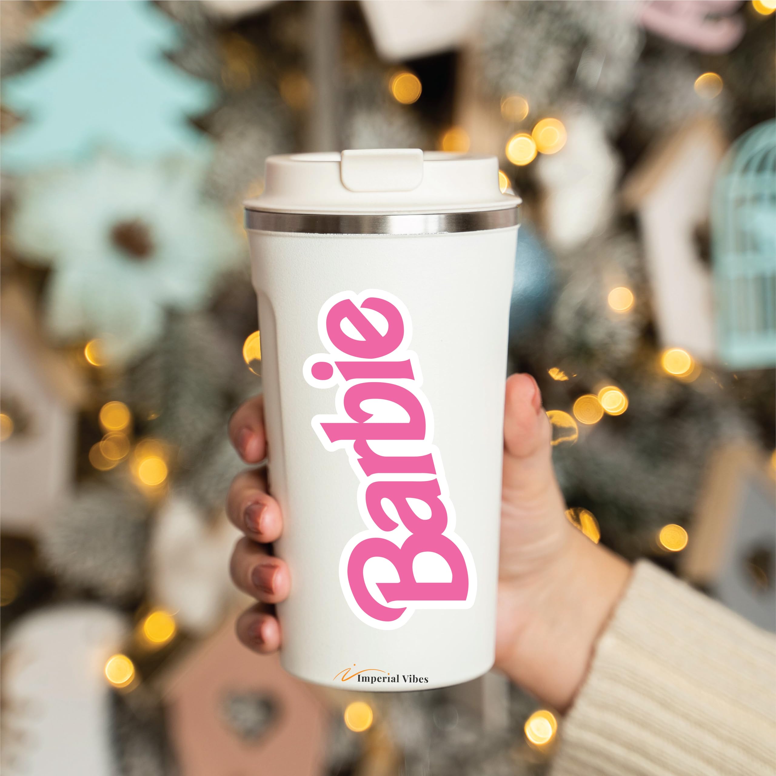 Imperial Vibes - Doll Sticker - Vinyl Pink Doll Sticker For Car, Truck, & Van - Indoor And Outdoor Use For Laptop - Waterproof D