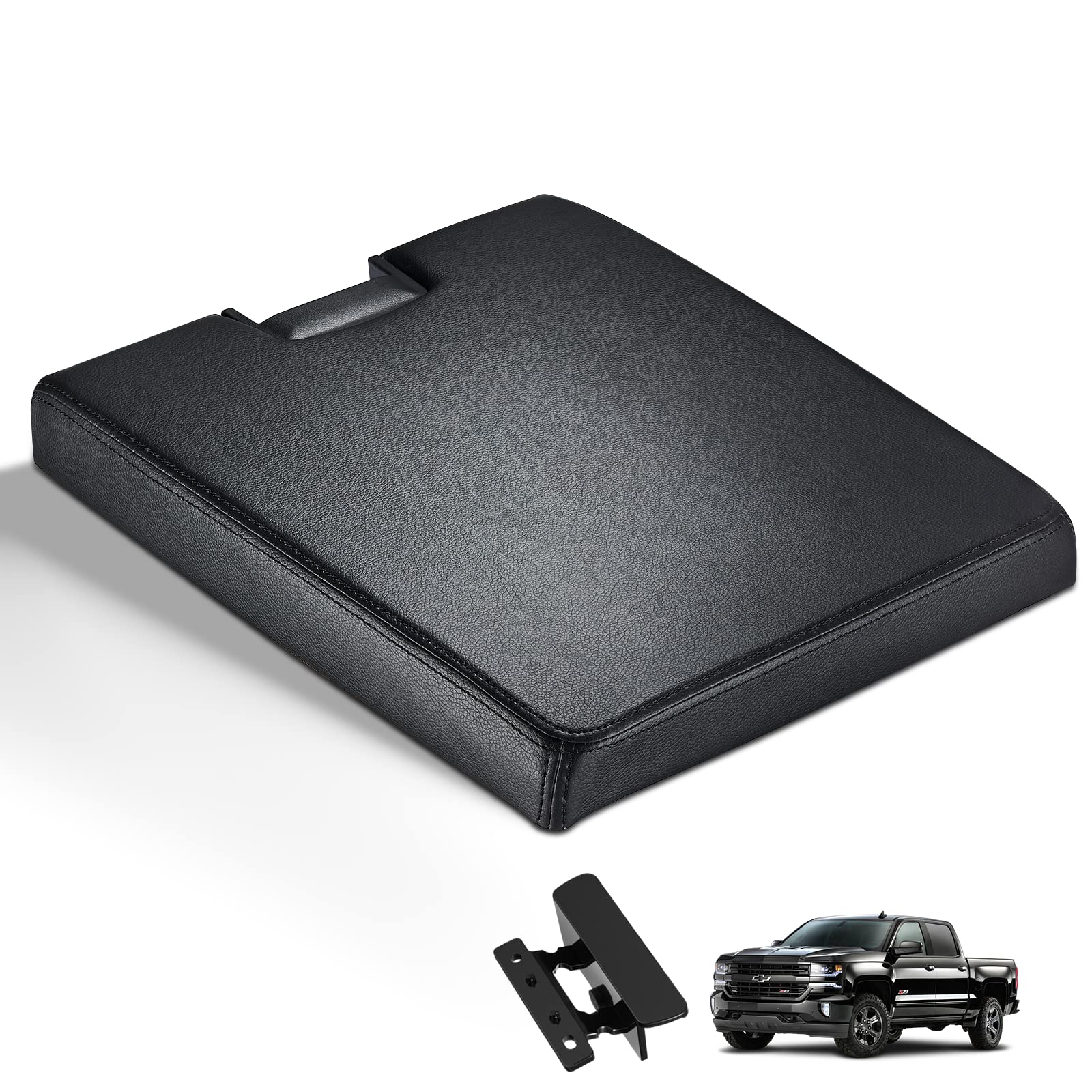 BDFHYK Center Console Lid Replacement Kit Compatible with Chevy Avalanche Silverado Suburban, Tahoe GMC Sierra Yukon for 924835,