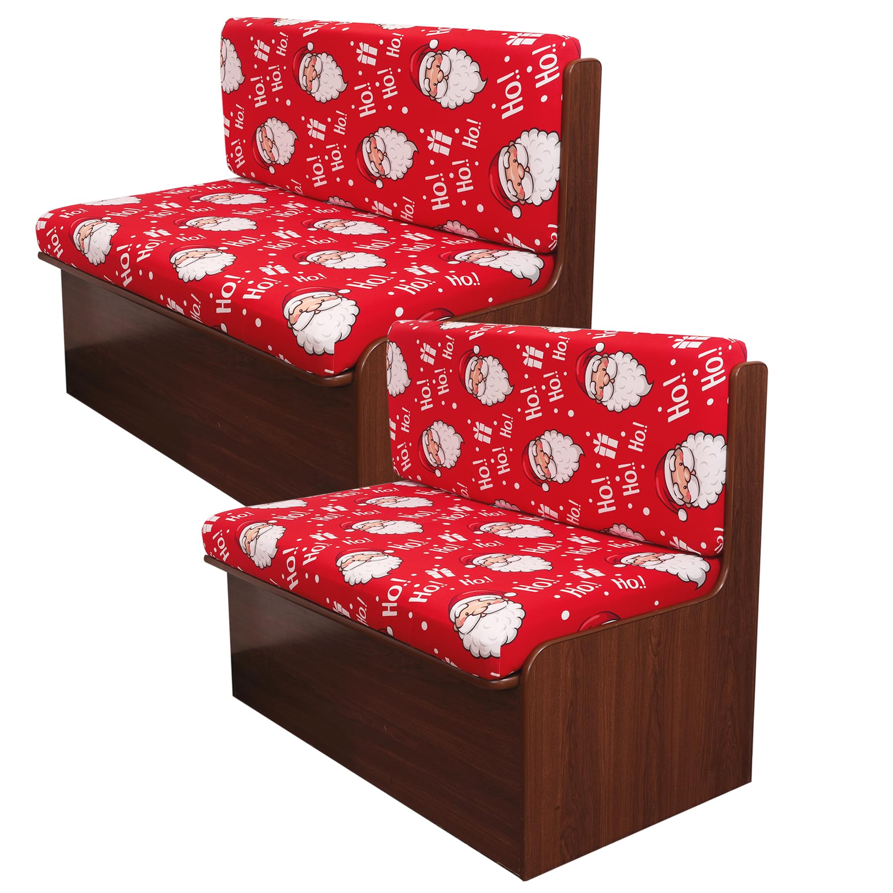 Fuangui Christmas Rv Dinette Cushion Covers Stretch Camper Cushion Cover Booth Seats Replacement Rv Cushion Covers Washable Sofa