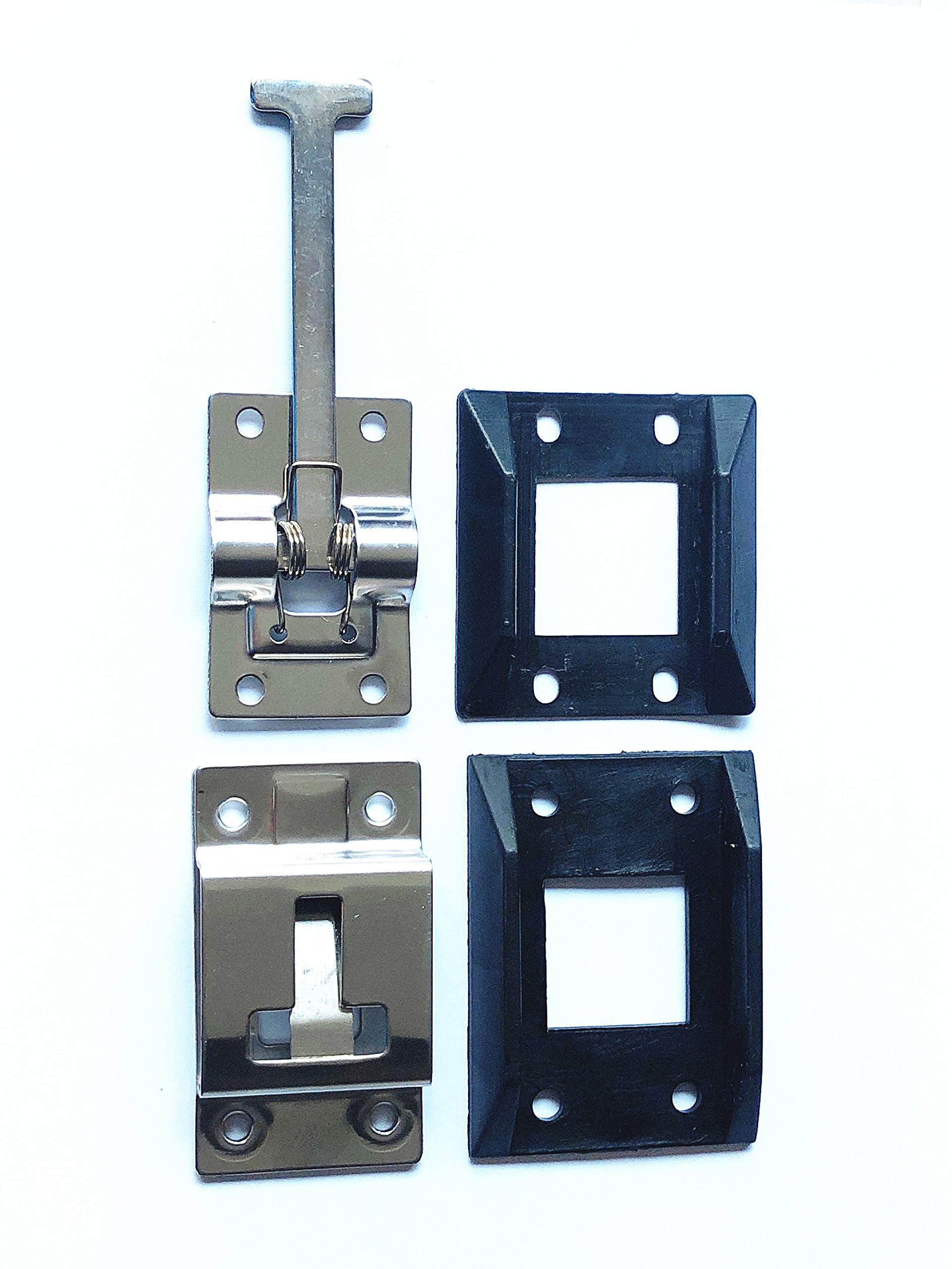 Rv Door Holder Polished Stainless Steel T-Style Entry Door Catch For Camper Trailer Motorhome 1 Pack