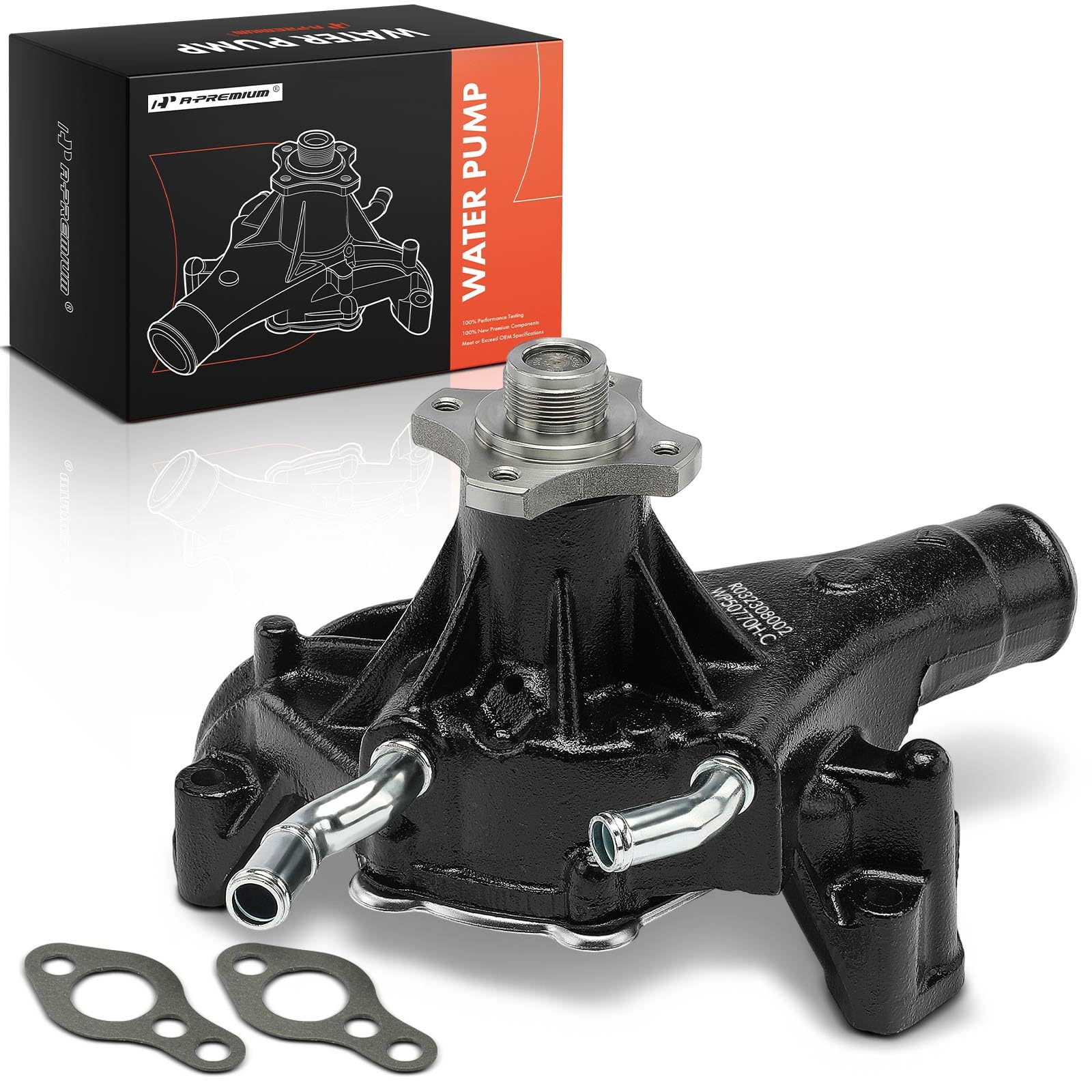 A-Premium Water Pump With Gasket [Ohv 4.3 5.0 5.7L] Compatible With Gmc, Chevy, Cadillac, Olds., Isuzu Cars - C/K-Class, Silverado 1500, Savana 1500 96-14, Express 3000, Yukon, Sierra 1500, Npr & More