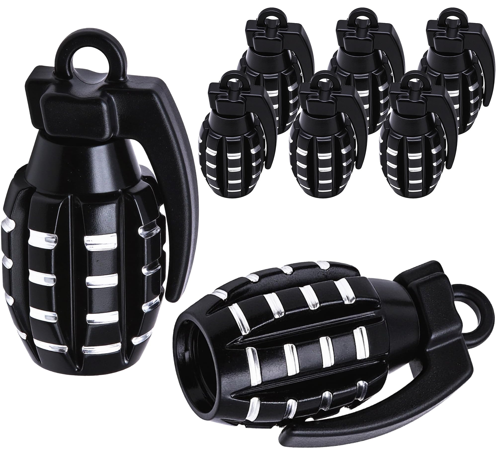 Meajoo 8Pcs Tire Valve Stem Caps, Aluminium Alloy Tire Valve Stem Covers Universal For Cars, Trucks, Suv, Motorcycles, Bike And