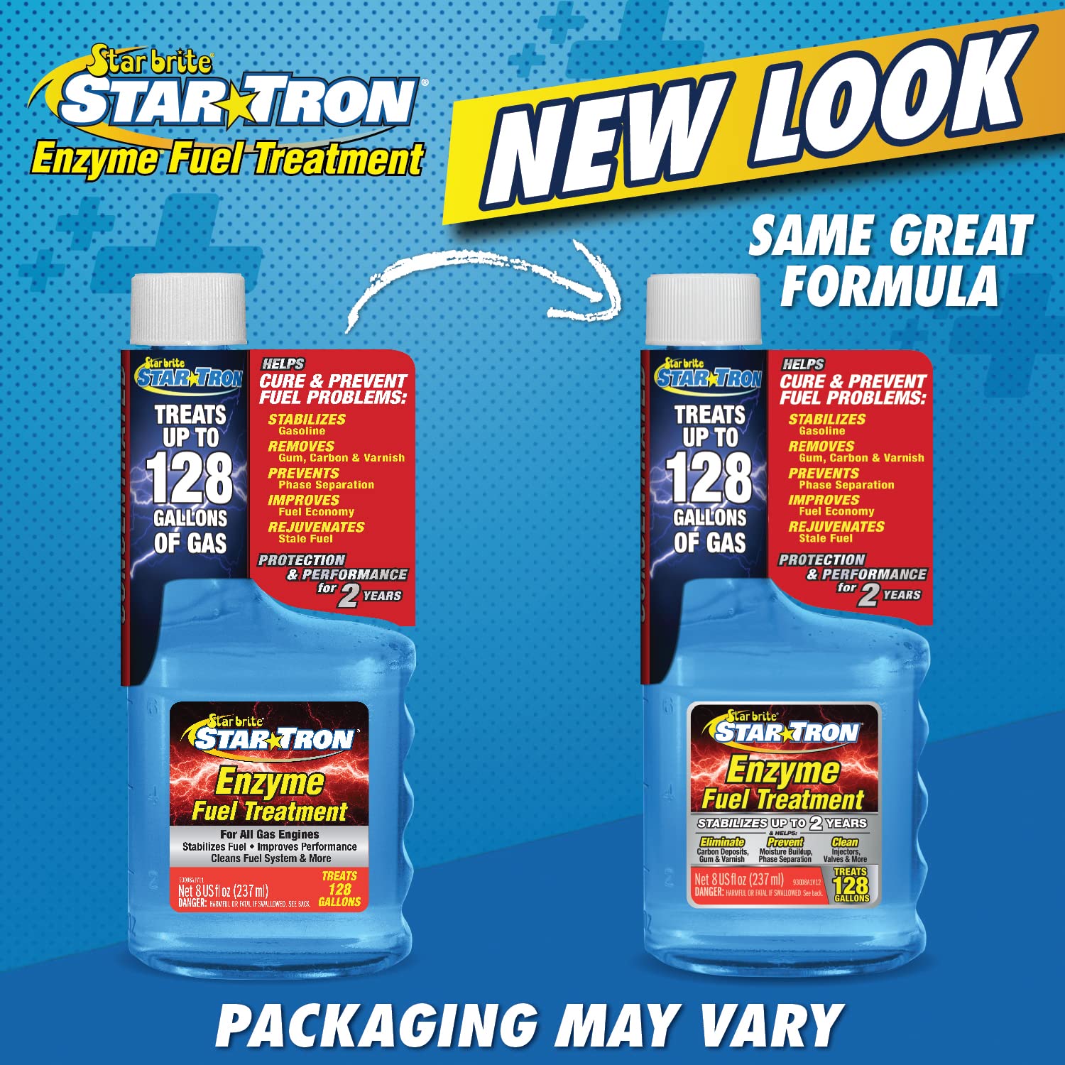 STAR BRITE Star Tron Enzyme Fuel Treatment - Concentrated Formula 8 Ounce - Treats 128 Gallons - Fuel Stabilizer & Treatment, Ga