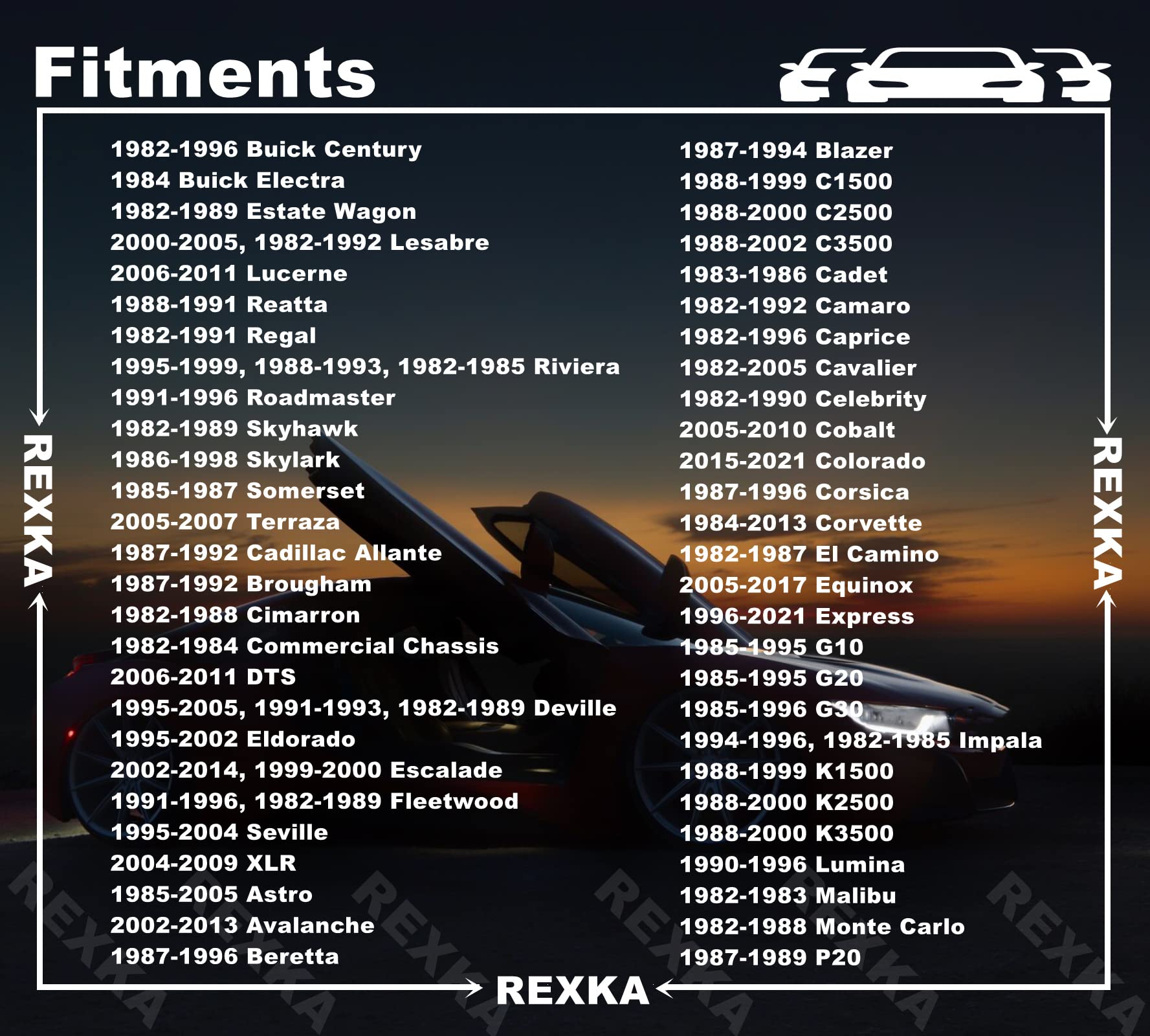 Rexka 25Pcs Bumper Extruded U Nut Spring Nut M8-1.25 Screw Size For Gm Ford