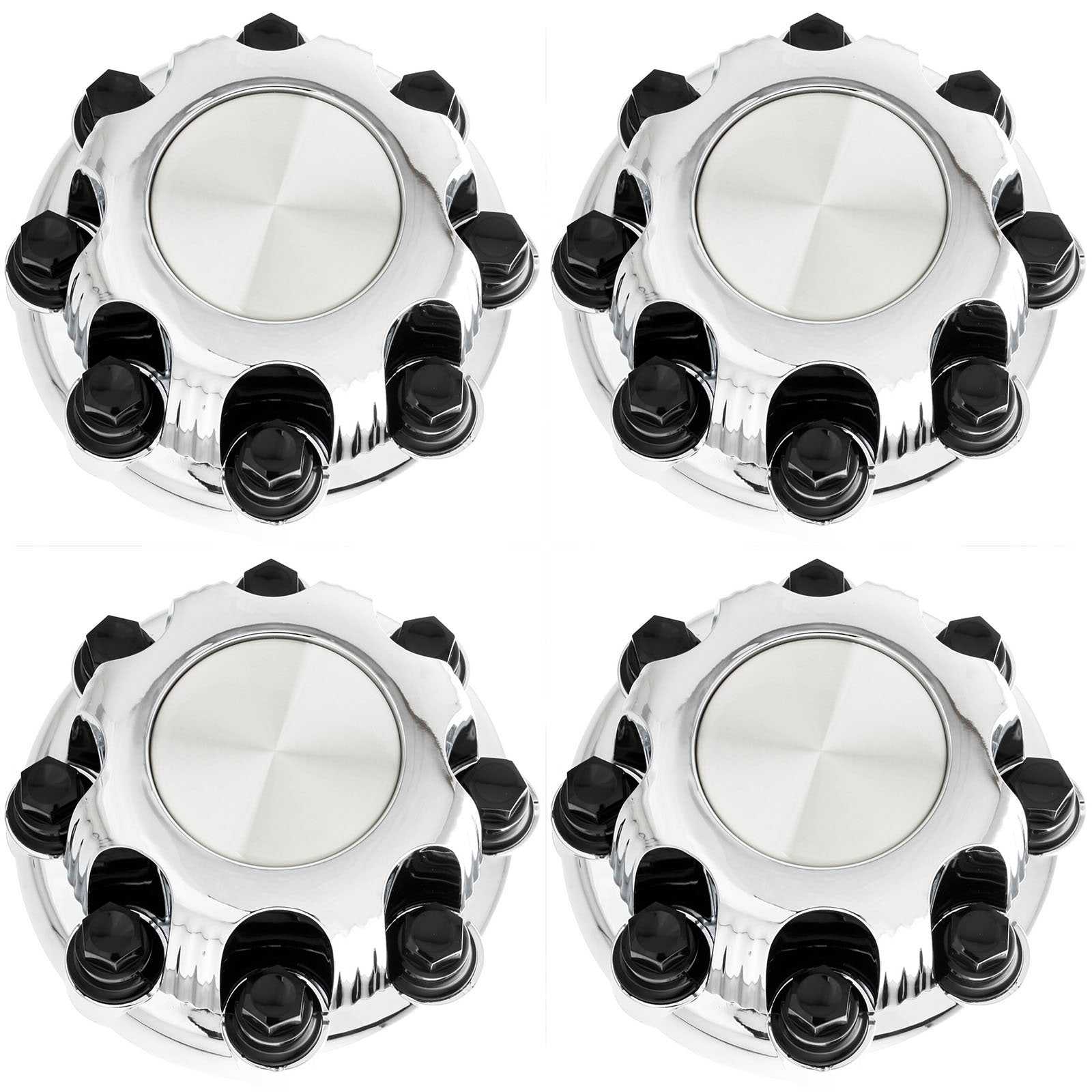 Set of 4 Replacement Aftermarket Center Caps Hub Cover Fits 16 Inch 8 Lug Wheel - Part Number: IWCC5079C