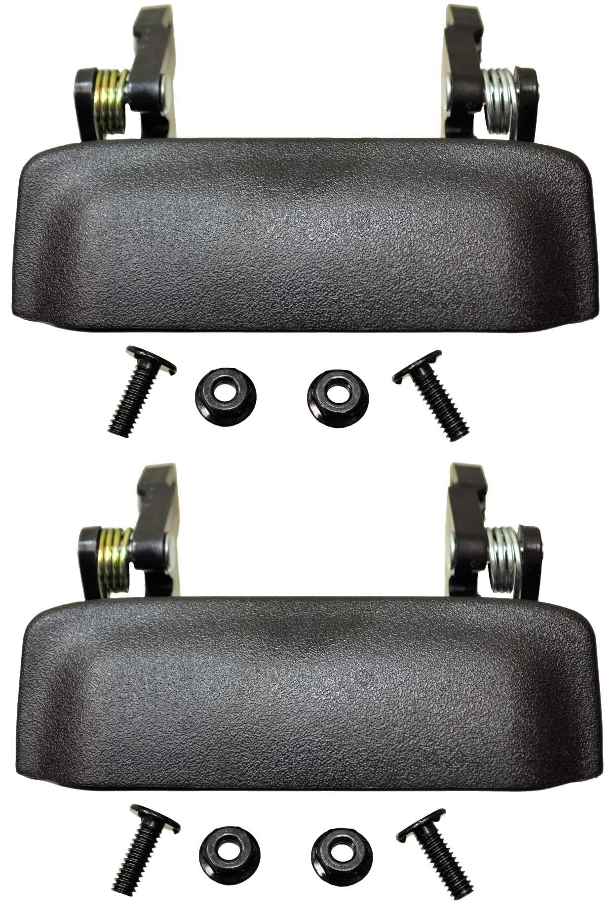 Pt Auto Warehouse Fo-3545A-Dp - Outside Exterior Outer Door Handle, Textured Black - Left/Right Pair
