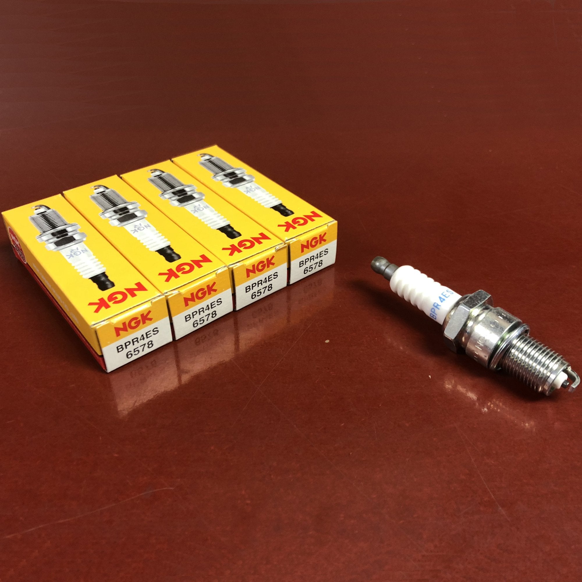 Ngk Standard Spark Plugs - Stock #6578 - Bpr4Es - Solid Tip - Pack Of (8)
