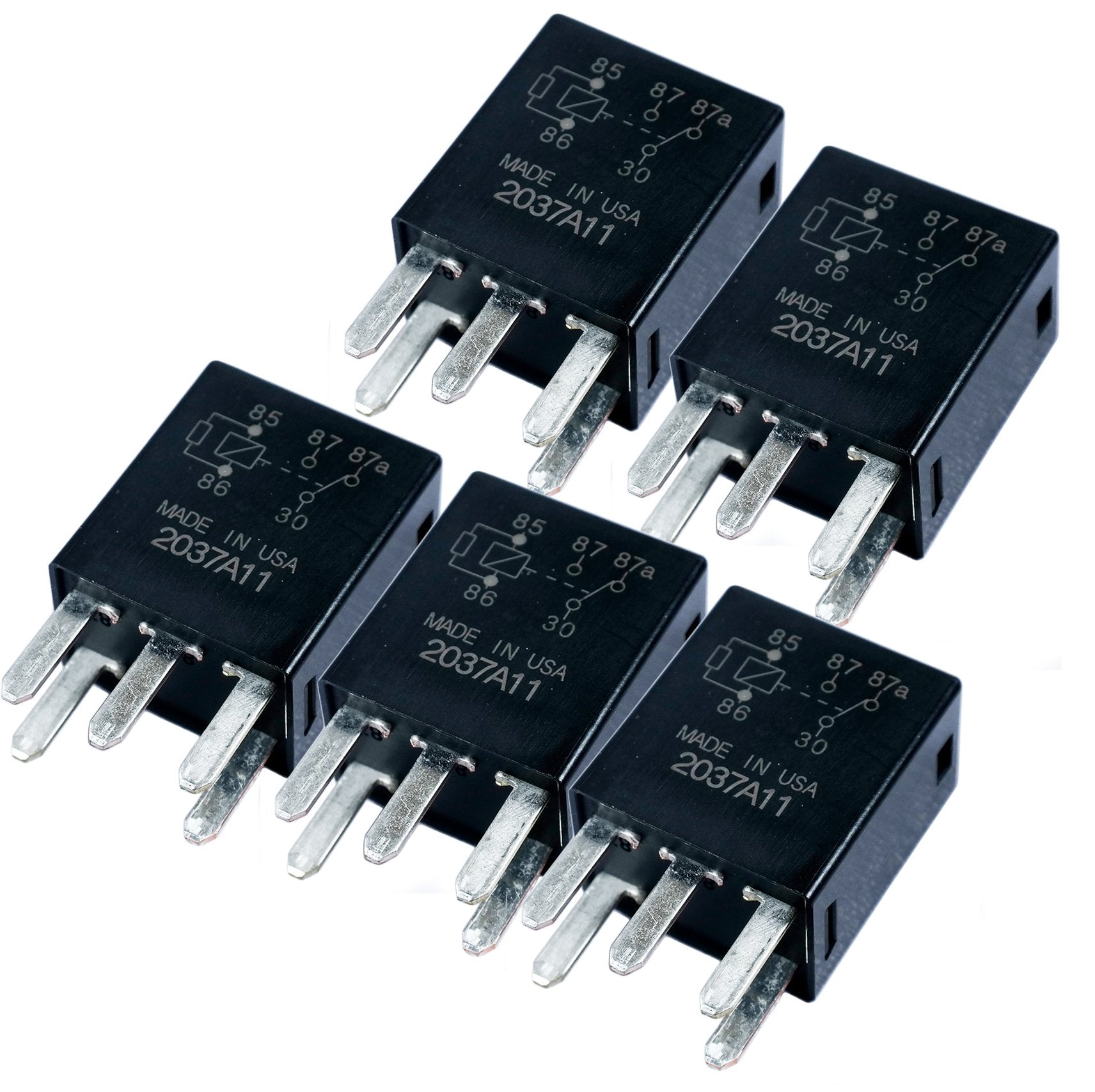 Omron Gm 5 Pin Black 12077866 Replacement For Relay 5810-0202, 7866 (Pack Of 5)