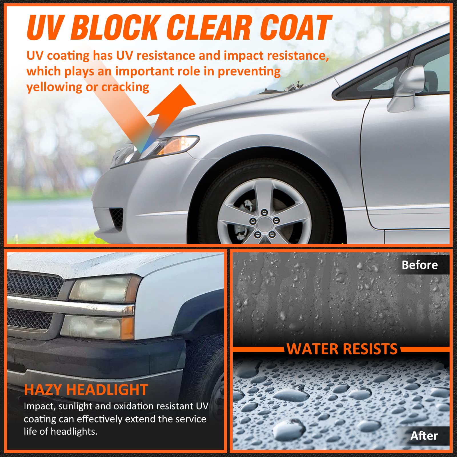 Axlaha 2003 2004 2005 2006 Chevy Silverado Headlights Assembly For 03 04 05 06 Chevy Silverado Avalanche 1500/2500/3500 Chrome H