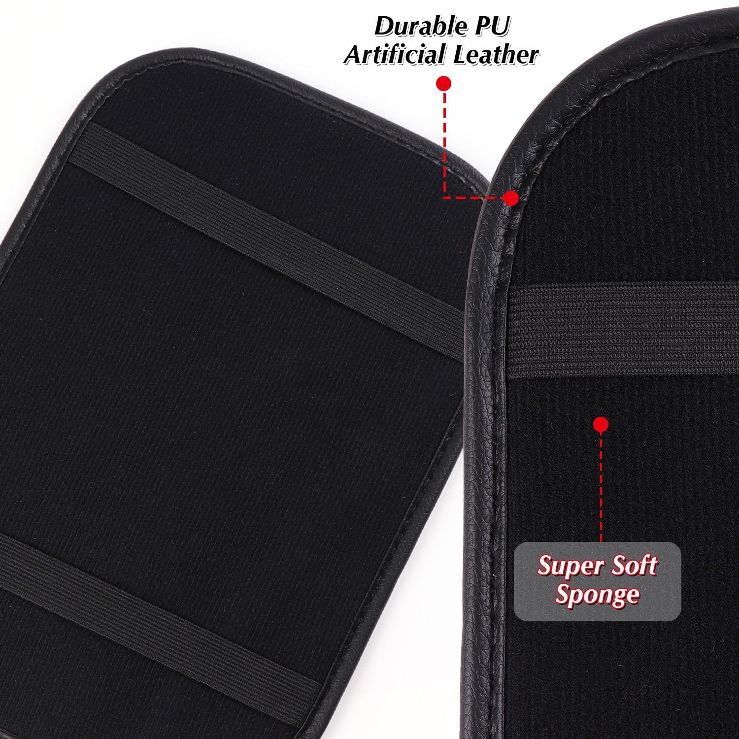 Tobequeen Yellow Arm Rest Cover, Rhinestone Crystal Diamond Bling Center Console Cover, Universal Fit All Vehicles, Interior Bli