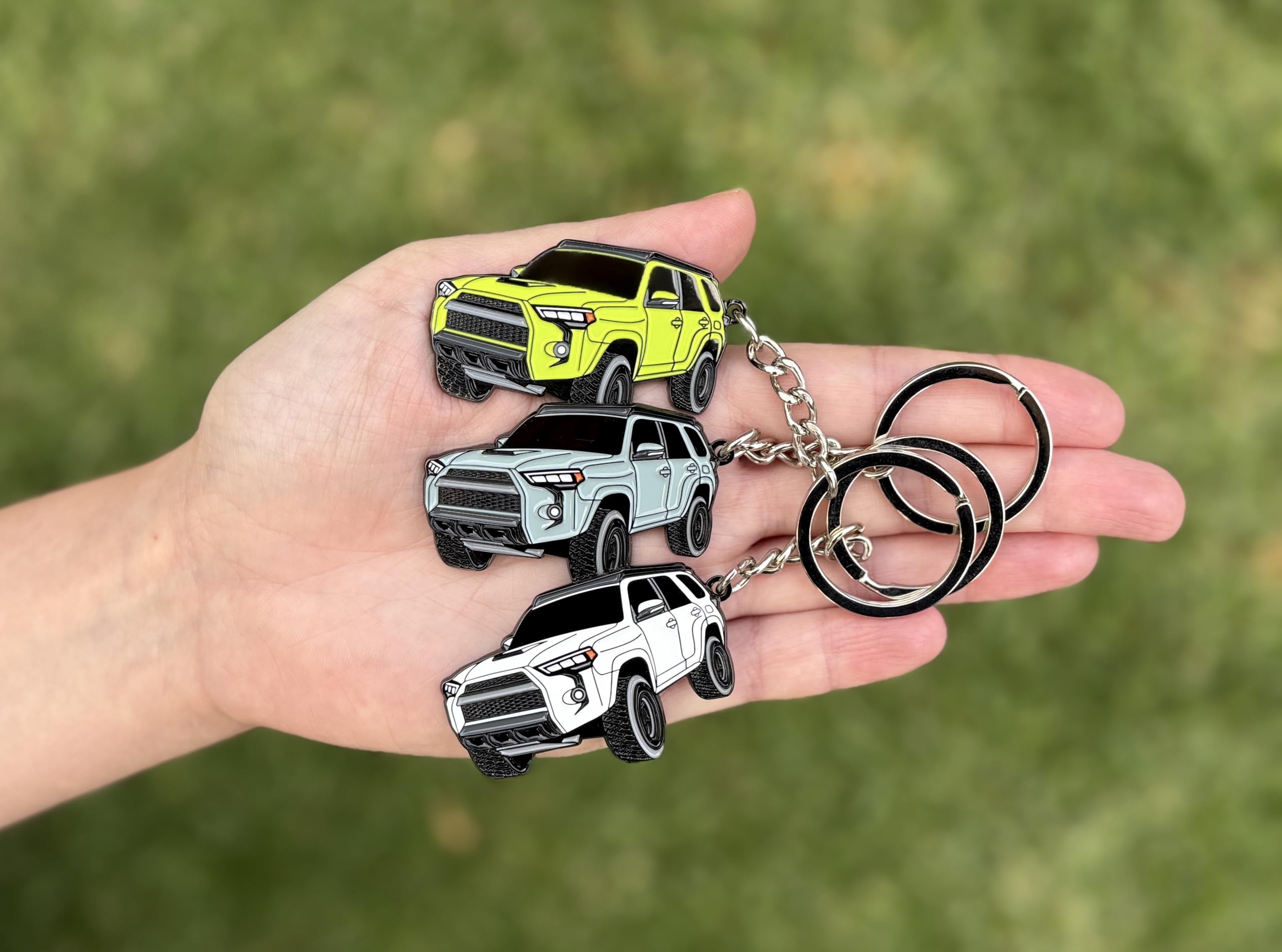 Four Wheel Beast 4Runner Accessories - Keychain 4 Runner Key Chain Key Fob Cover - 3Rd 4Th 5Th Gen Mods Trd Car Accessories (Sol