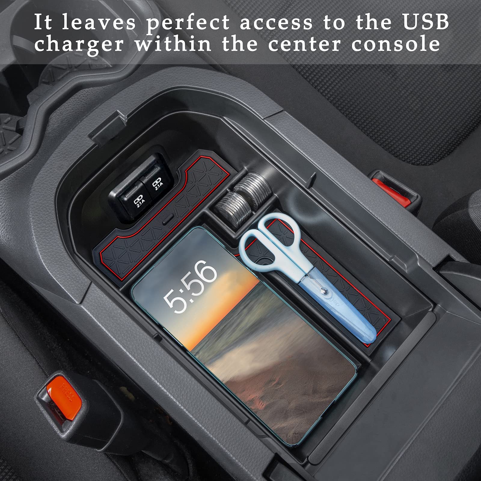 Jdmcar Center Console Tray Organizer Compatible With Toyota Rav4 Accessories 2019-2024 2025 And 2021-2025 Rav4 Prime, Armrest In