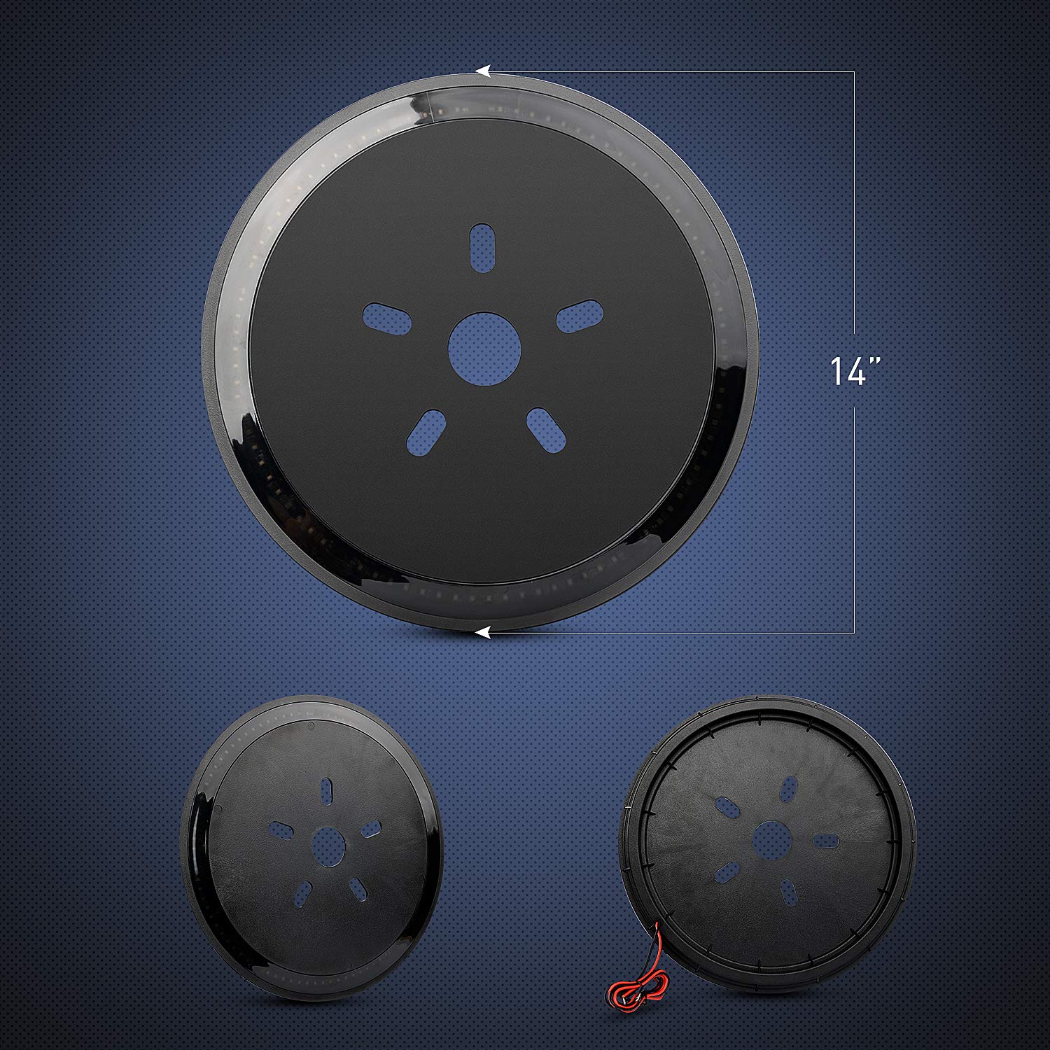 Nilight - Tl-12 Spare Tire Brake Light Wheel Light 3Rd Third Brake Light For Wrangler 2007-2018 Jk Jku Yj Tj, Red Light