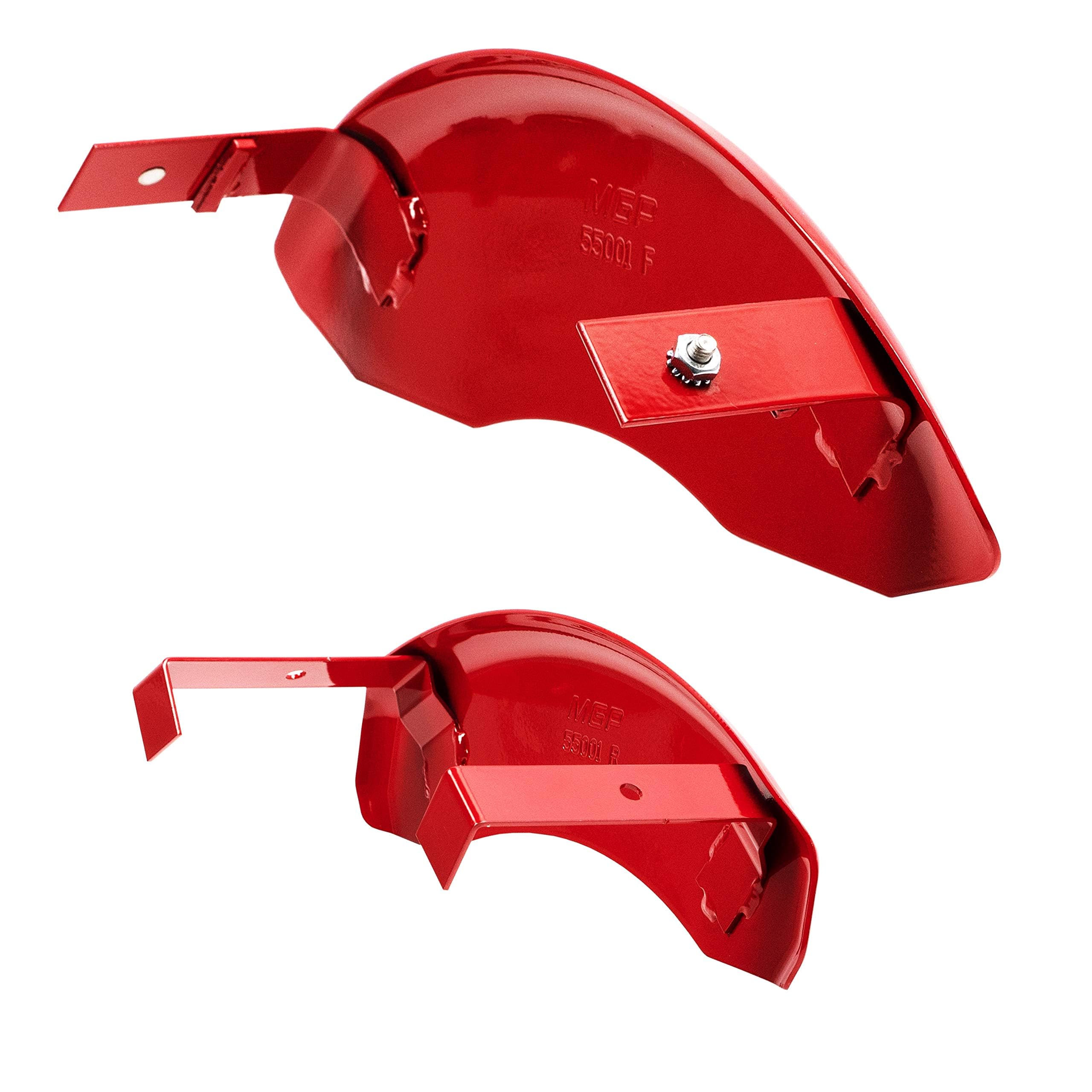 Mgp Caliper Covers - Brake Caliper Covers 2011-2018 Ram 1500 2013-2023 Ram 1500 Eco Diesel 2019-2021 Ram 1500 Classic 2022-2023 Ram 1500 Classic (55001S) Front And Rear Set - Ram Logo - Red