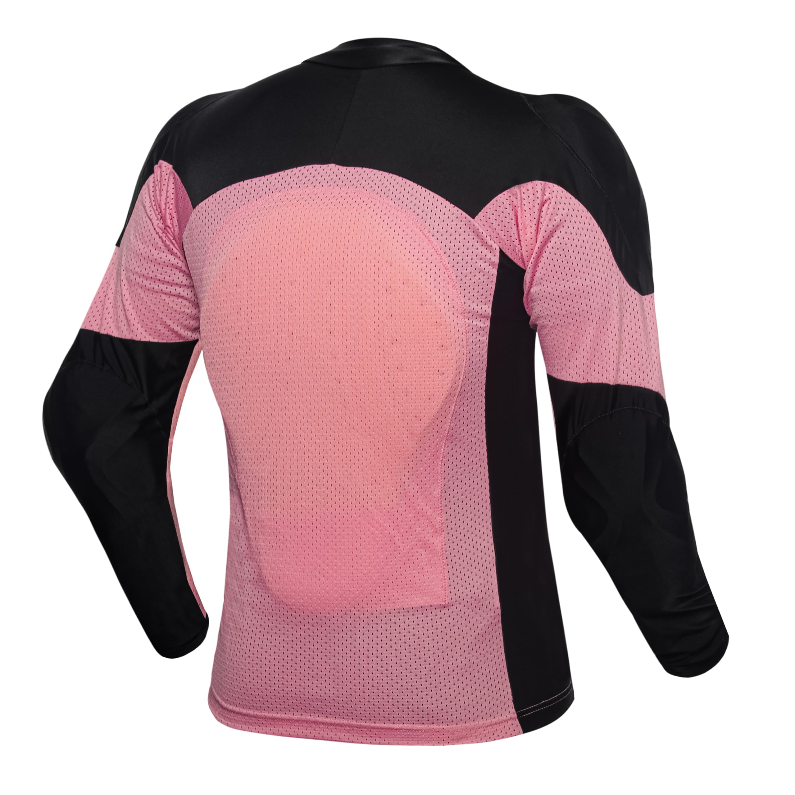 Wicked Stock Motorcycle Armor Mesh Shirt - Ce Level 2 Summer Protection (Pink, 3X-Large)