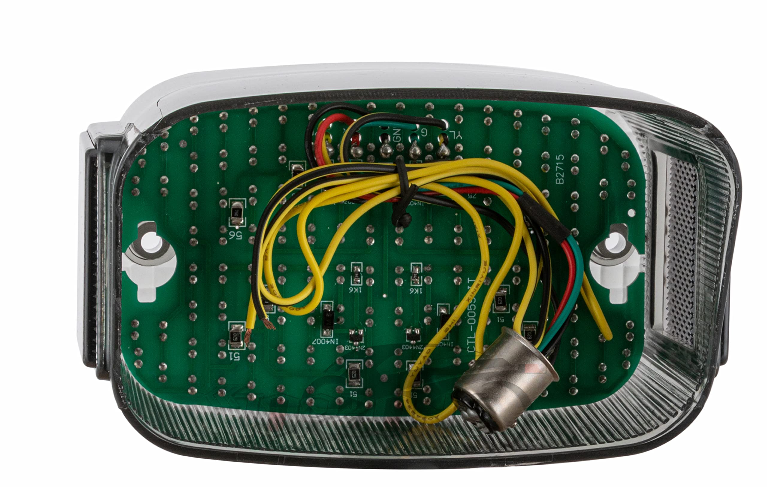 Fit Kawasaki Vulcan 1500 Nomad/Classic/Classic Fi/Classic Tourer/Vn-15, Vulcan 1500L ; Led Rear Lamp Brake Tail Light +Integrated Turn Signal Function (Smoke)