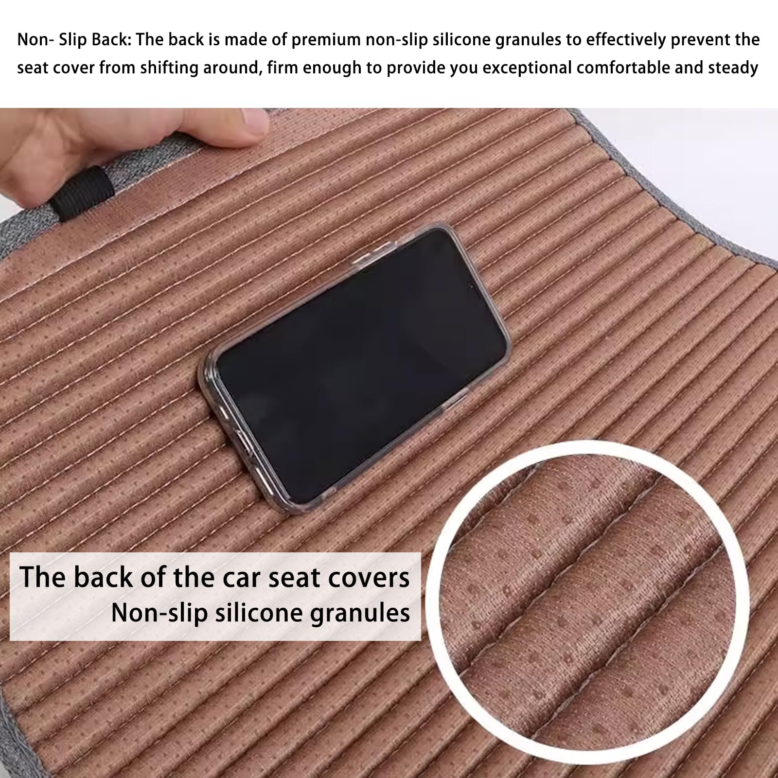 Suninbox Car Seat Covers,Cloth Cars Seat Covers,Universal Fabric Car Seat Covers,Front Seats Only Air Bag Compatible,Cooling Car