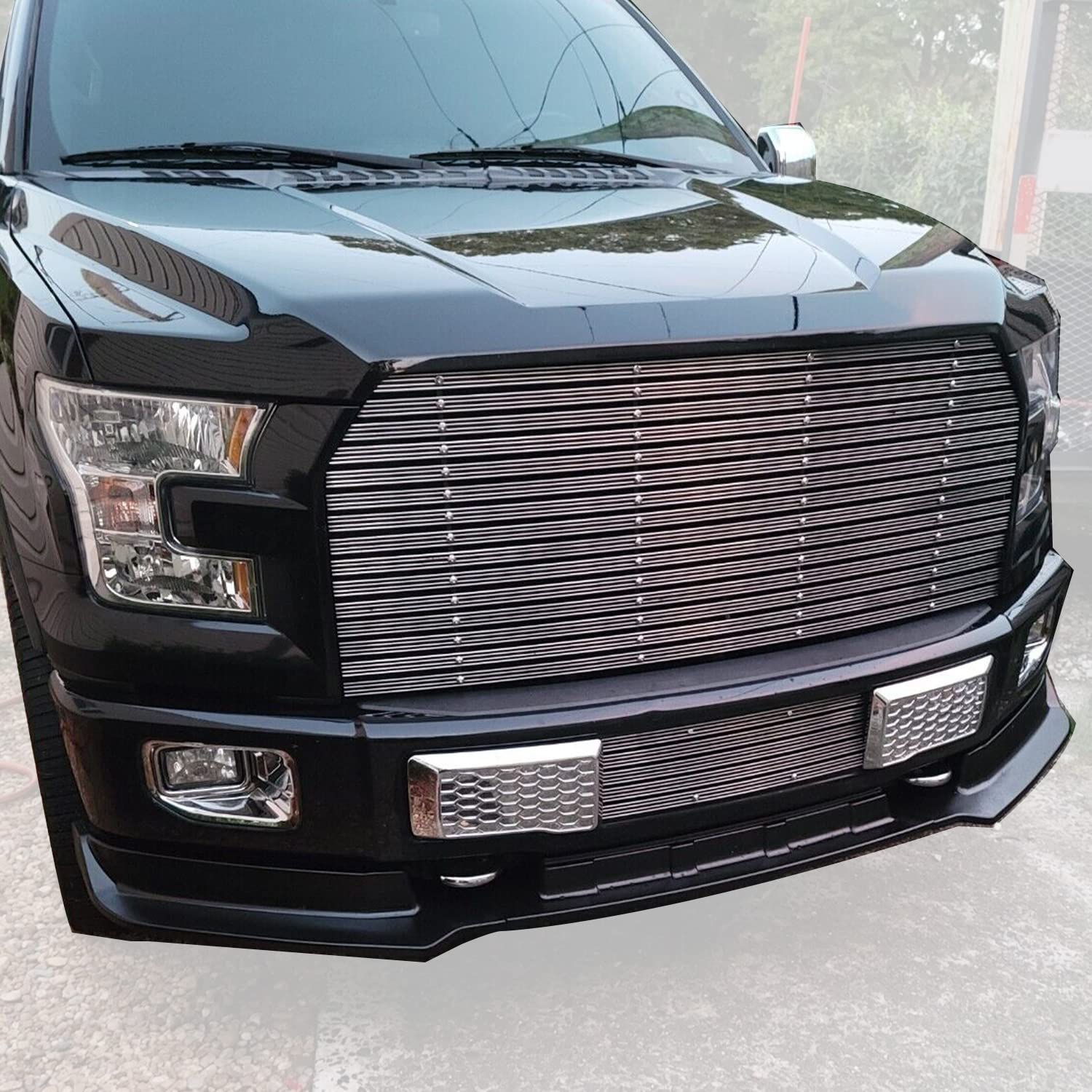 Ecotric Pair Chrome Tow Hooks Compatible With 2009-2019 Ford F150 With Mounting Hardware Replacement For Fl3Z-17N808-A| Fl3Z17N808A 2 Pcs