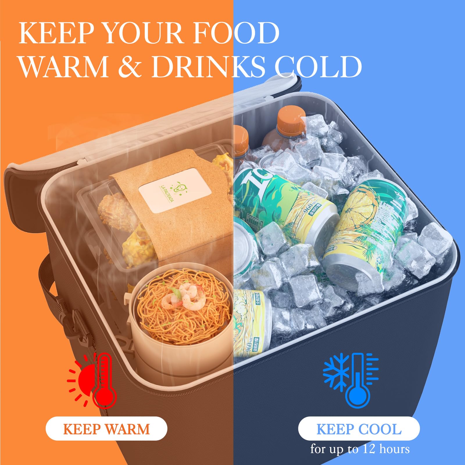 Hotor Trunk Organizer, Sturdy Foldable With Cooler For Car & Suv, 3 Compartments, Black, 30.90     12.60     10.63