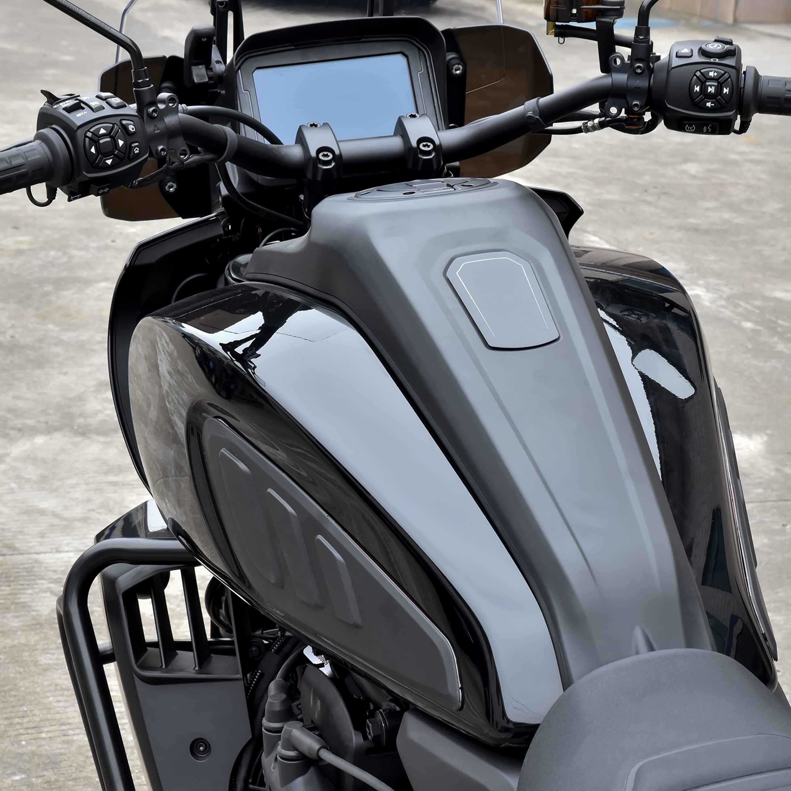 Veisutor Fuel Tank Knee Pad Kit For Pan America 1250, Rubber Tank Side Panels Protector Stickers For Harley Pan America Ra1250 And Ra1250S Models (2Pcs