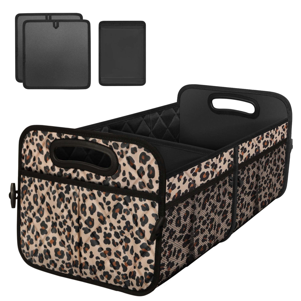 Deosk Trunk Organizer for Car, Collapsible Car Organziers and Storage with 6 Pockets, 70L Multi-Compartment Car Trunk Organzier,