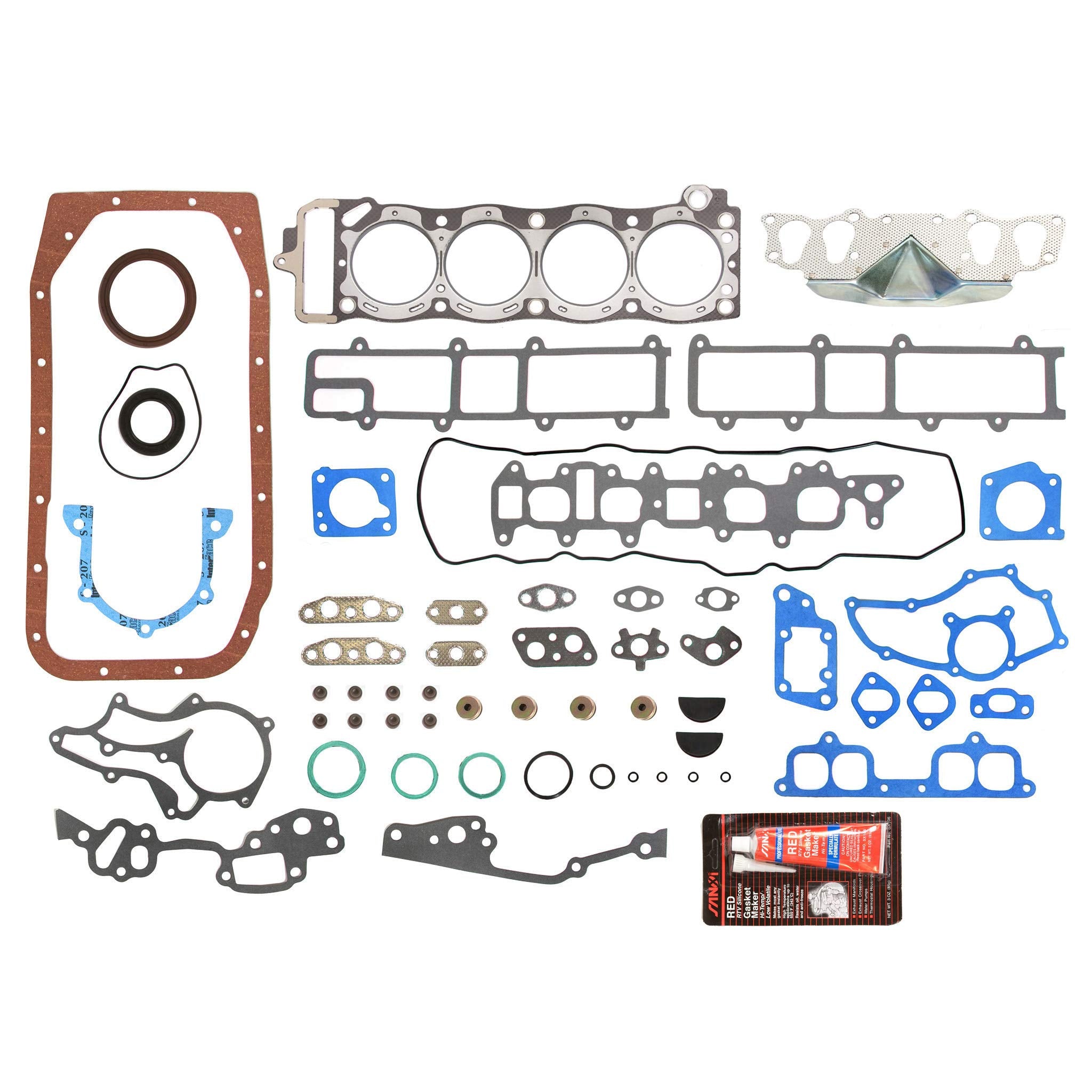 Evergreen Ok2000/2/2/2 Fits 85-95 Toyota 2.4L Sohc 8V 22R 22Re 22Rec Master Overhaul Enigne Rebuild Kit