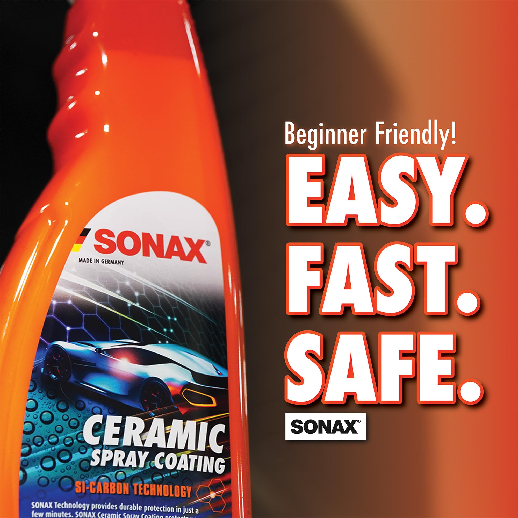 Sonax Ceramic Spray Coating 257400 | 750ml | Durable Ceramic Technology | White | Hydrophobic & Easy to Apply for All Paint Surfaces