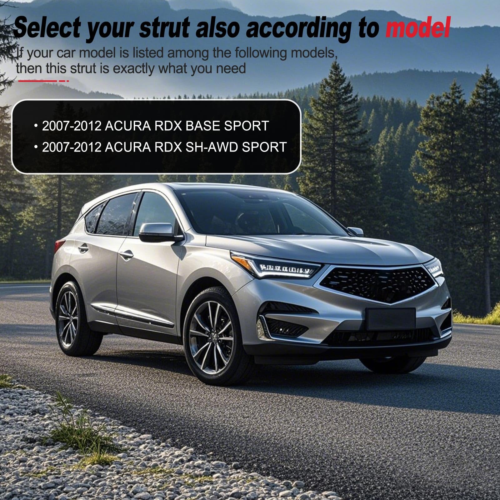 Vepagoo 6660 Rear Hatch Liftgate Tailgate Struts 2007-2012 Acura Rdx Gas Shock Lift Supports Spring, Trunk Hatchback Sport Utili