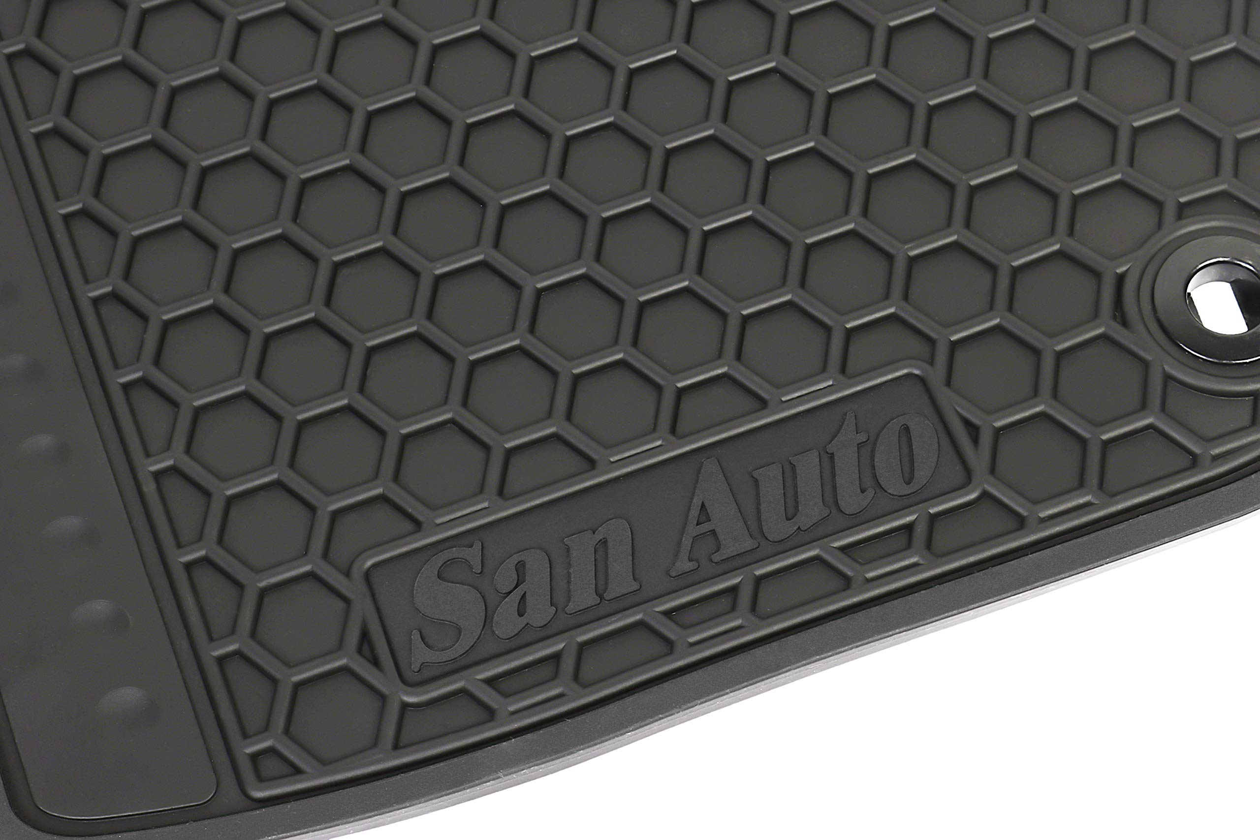 San Auto Car Rubber Floor Mat For Honda Cr-V 5Th Generation 2017 2018 2019 2020 2021 2022 Custom Fit Full Black Auto Liner Mats