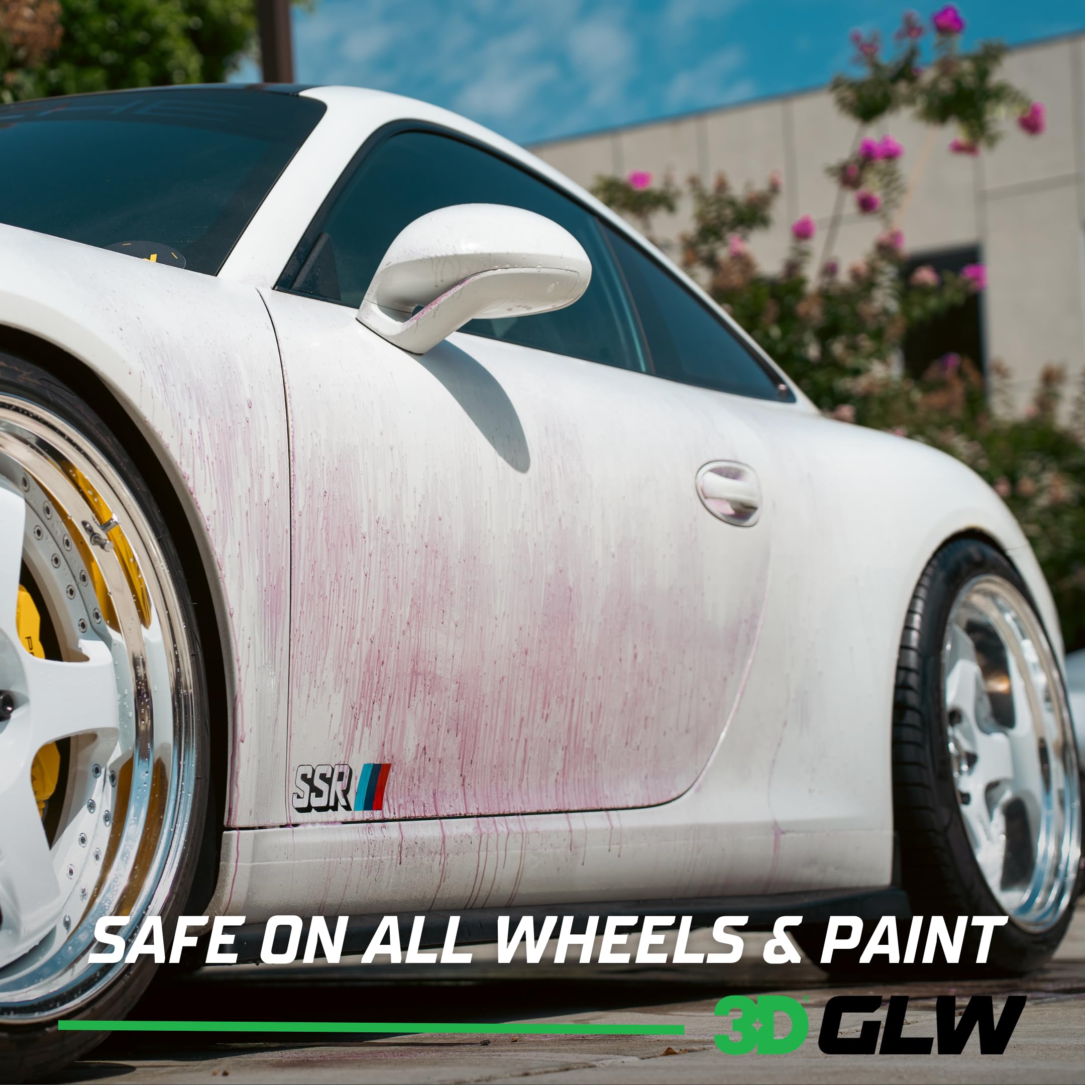 3D GLW Series Iron Remover - Fast Acting Fallout & Brake Dust Cleaner | pH Balanced Wheel & Paint Decontamination | DIY Detailin