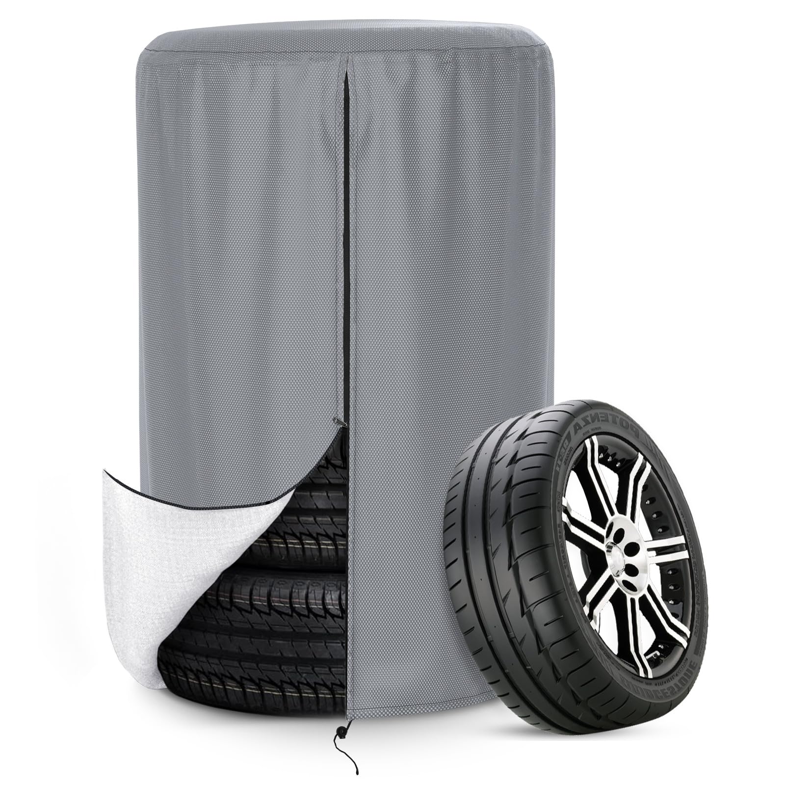 Akefit Tire Storage Cover, Seasonal Tire Cover Waterproof Tire Storage Bag For Spare Tire Fits Up To 31'' Tires