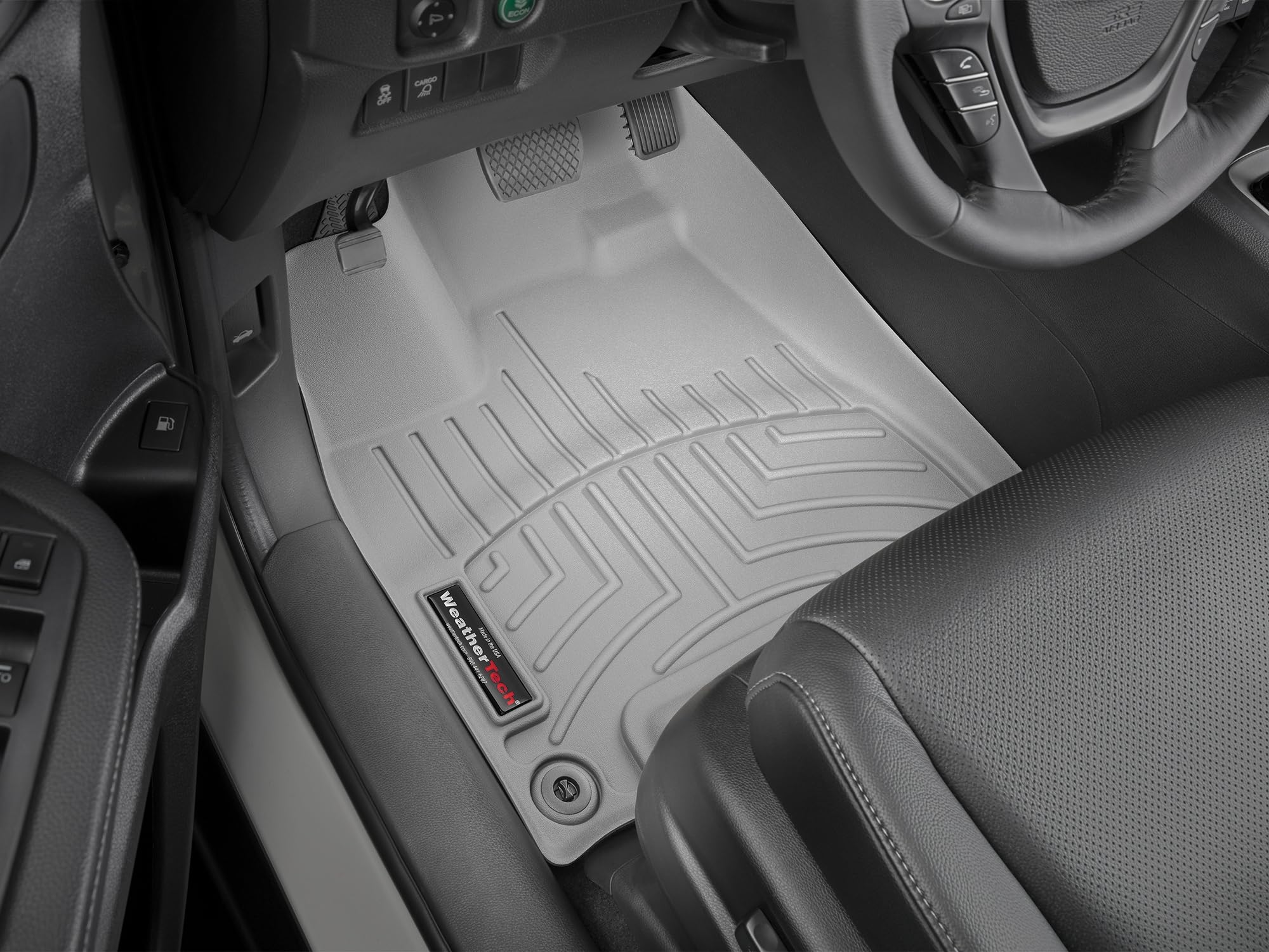 WeatherTech Custom Fit FloorLiners for Honda Ridgeline - 1st Row (469711), Grey