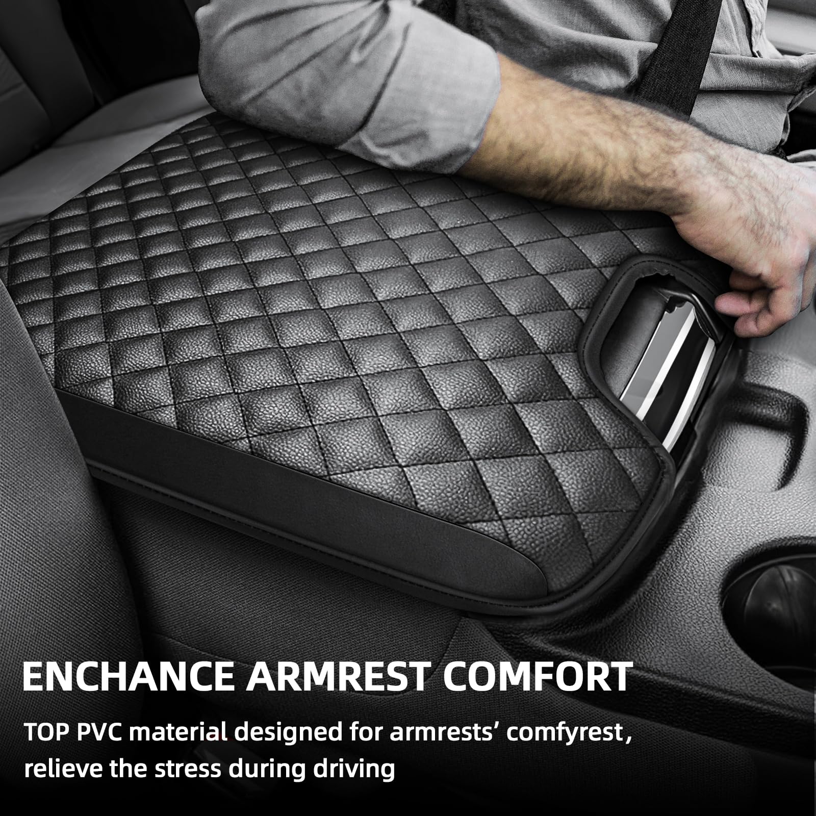 GAWAF Center Console Cover Fit for 2013-2018 Dodge Ram 1500 & 2013-2023 Ram 2500/3500/1500 Classic Model for Jump Seat Console,